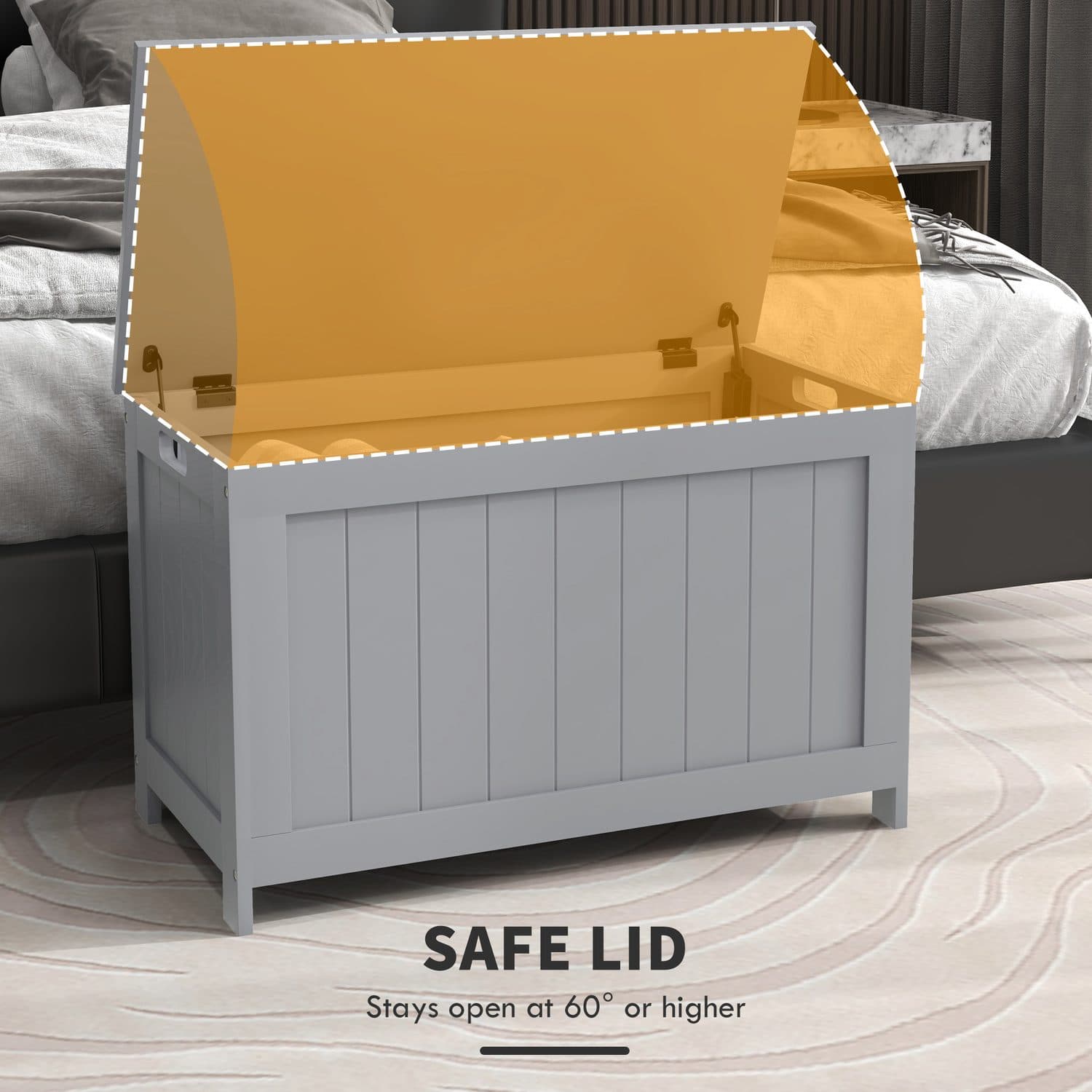 Modern Grey Storage Chest - image 3