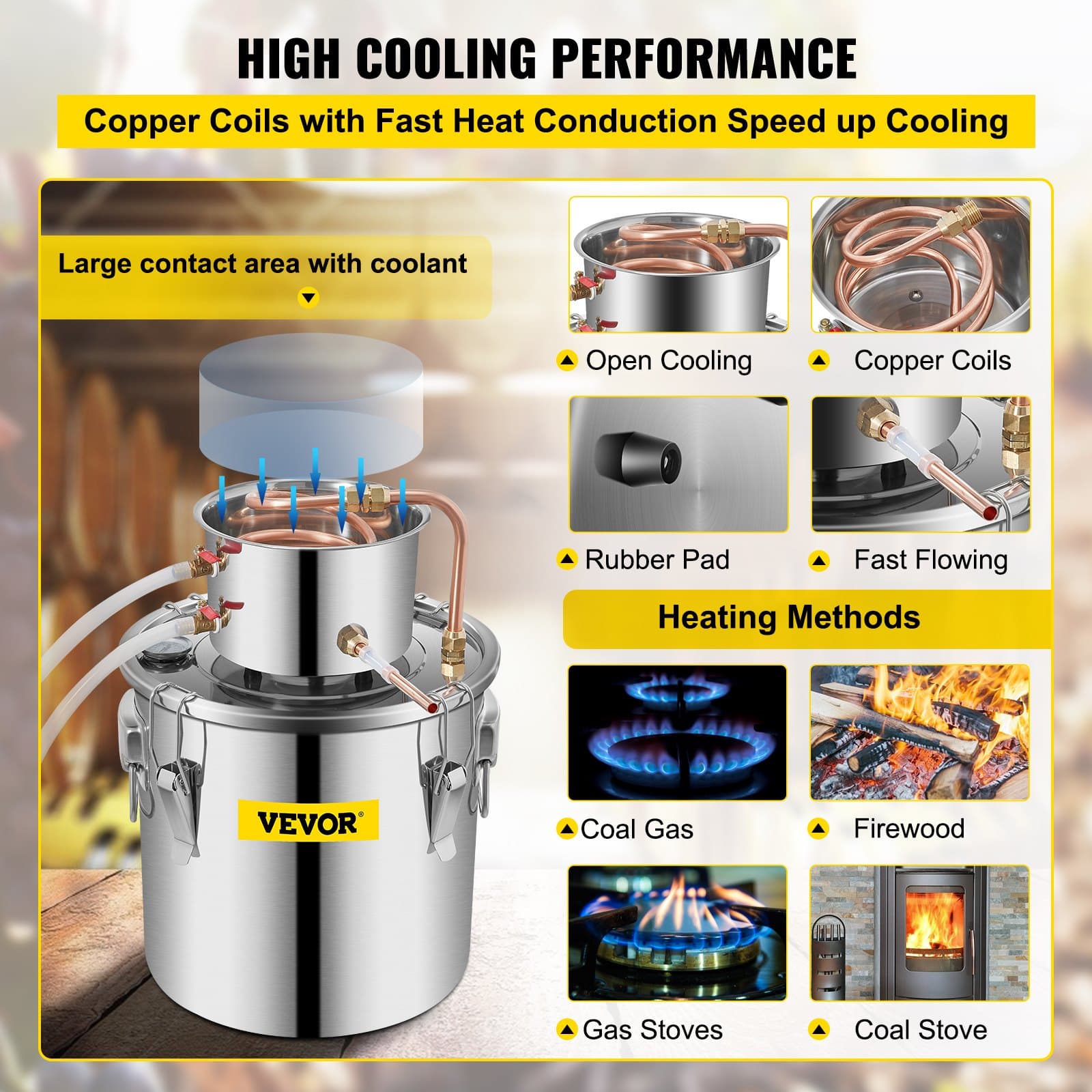 19 Litre Stainless Steel Home Distiller with Copper Condenser for Multiple Uses - image 5