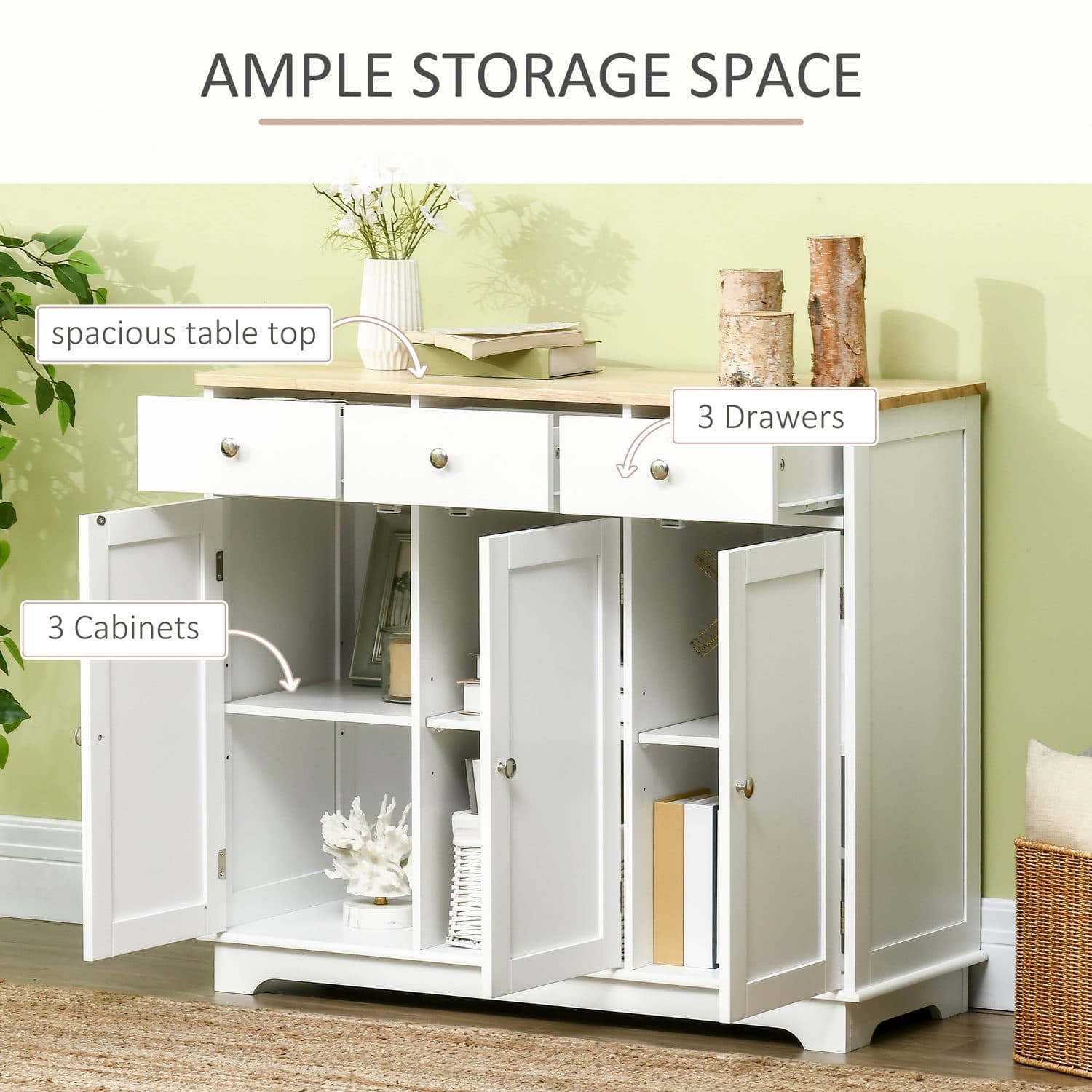 Modern White Sideboard - image 1