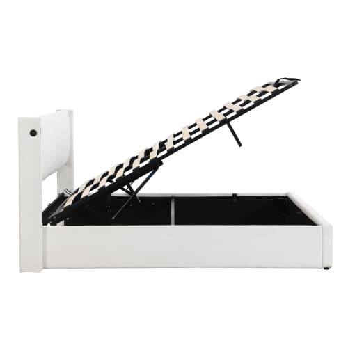Modern King Size Ottoman Bed with LED Lighting and USB Charging - image 6