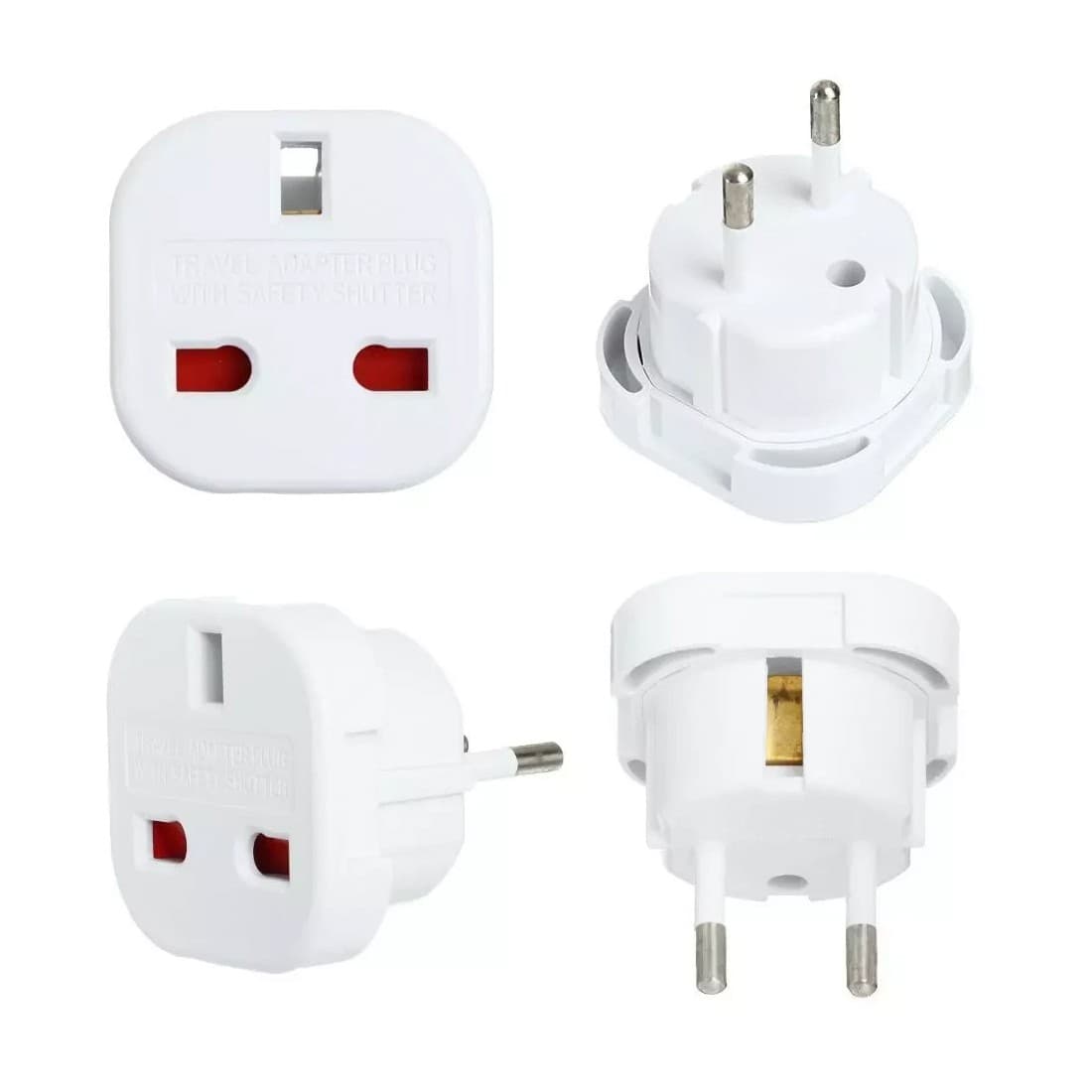 White UK to EU Travel Adaptors for Family Trips - image 10