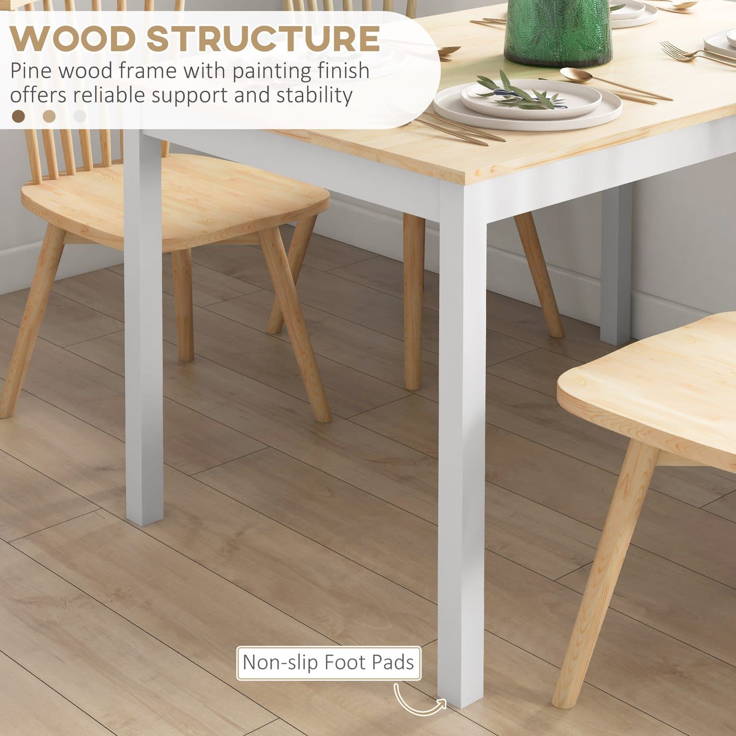 4-Seater Farmhouse Table - image 1