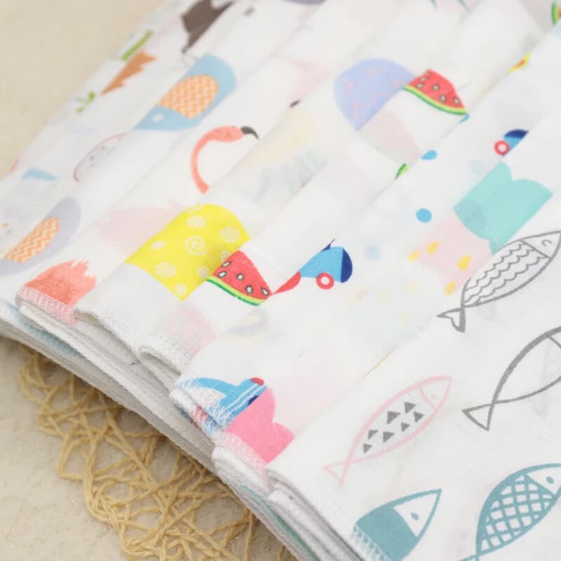 Soft Cotton Muslin Squares for Newborns – 10-Pack Bath Cloths - image 10