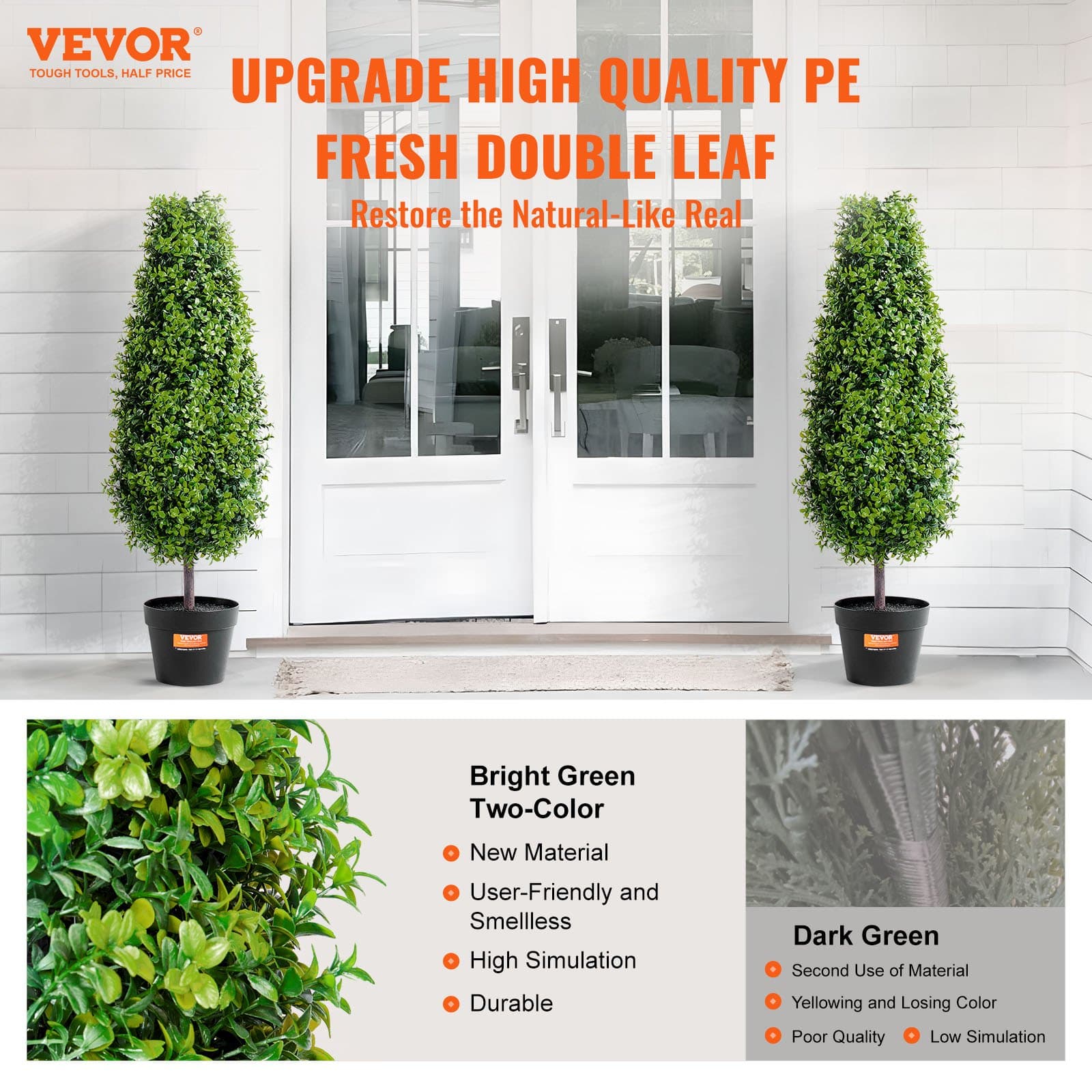 Year-Round Greenery: Set of Two Topiary Trees - image 5