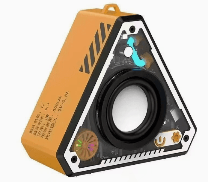 Orange Triangle Mecha Bluetooth Speaker with RGB Light - image 6