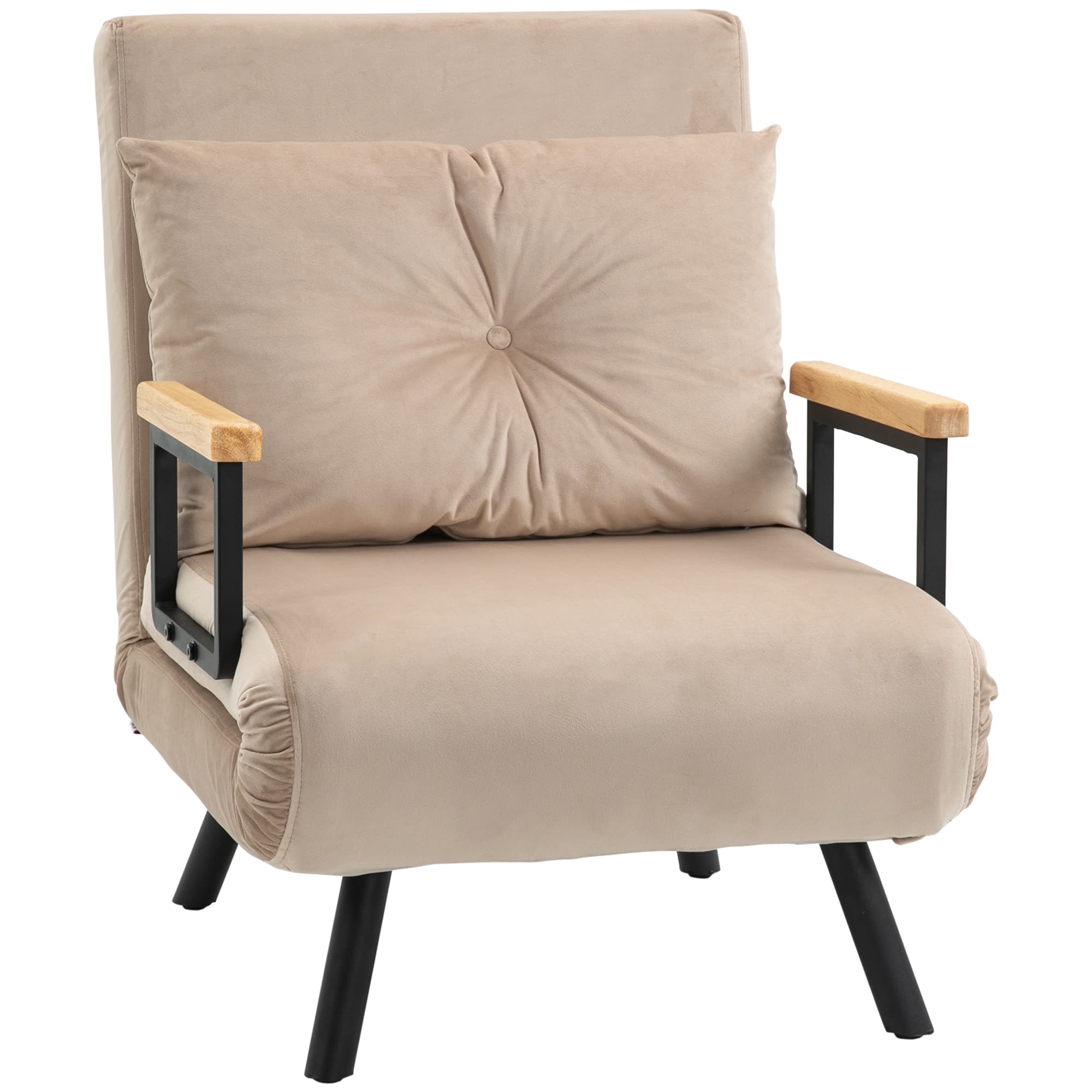 4-in-1 Velvet Chair Bed