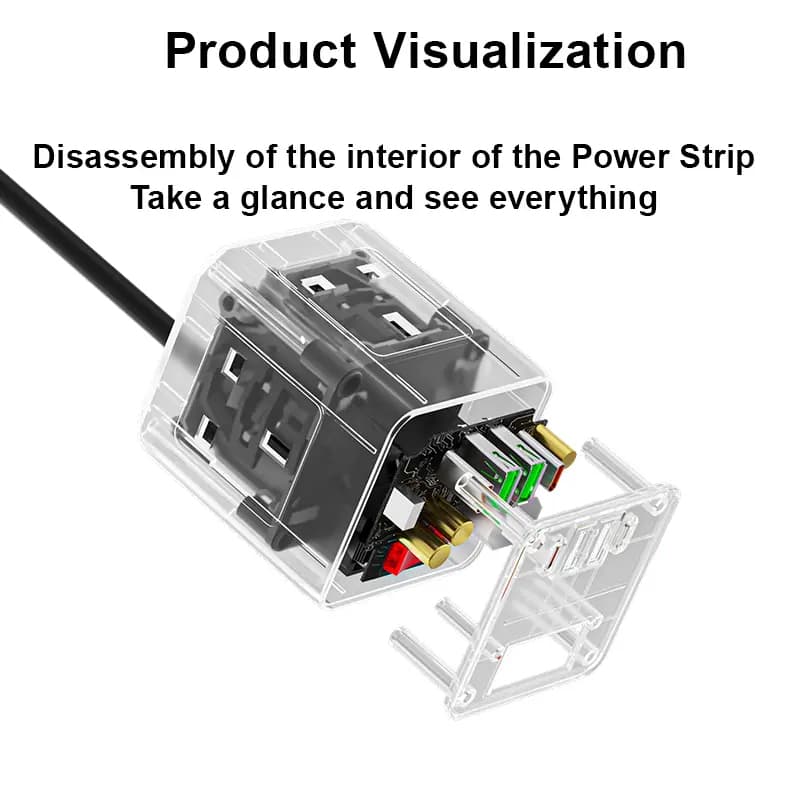 Compact cube extension lead for tidy multi-device charging - image 5