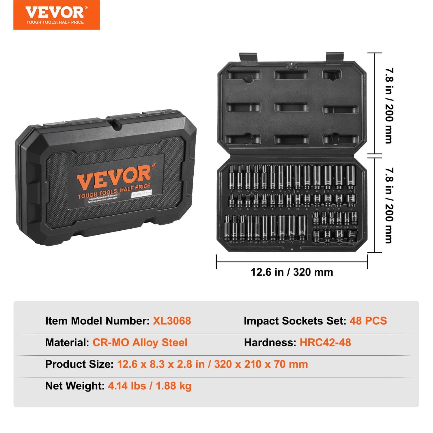 48 Piece Deep and Shallow Impact Socket Set - image 7