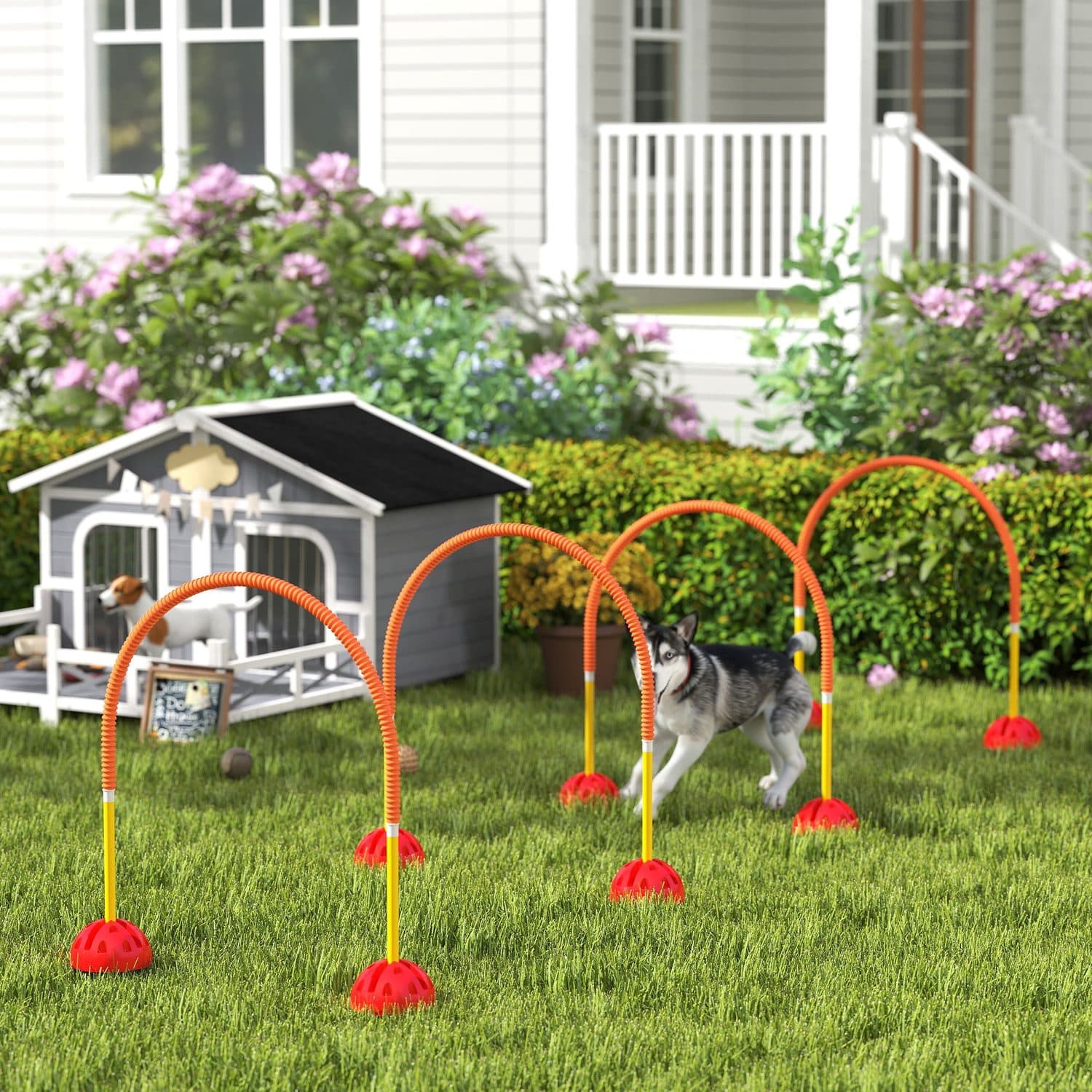 PawHut 4-Piece Dog Agility Training Set - image 4