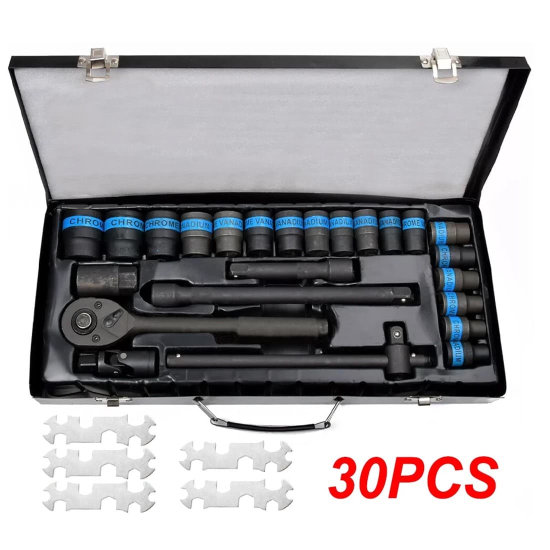 Heavy duty 1/2 inch metric socket set for garage jobs