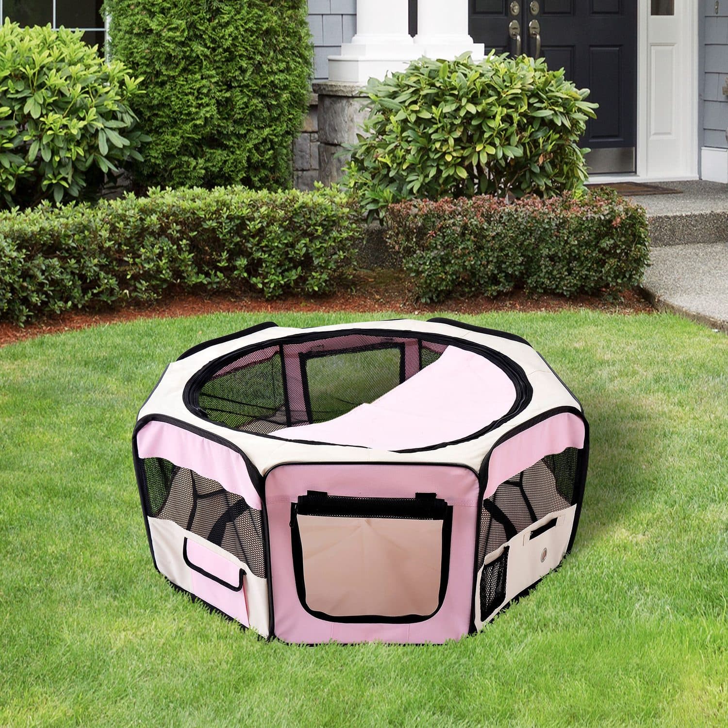 Portable Octagon Playpen with Carrying Bag - image 2
