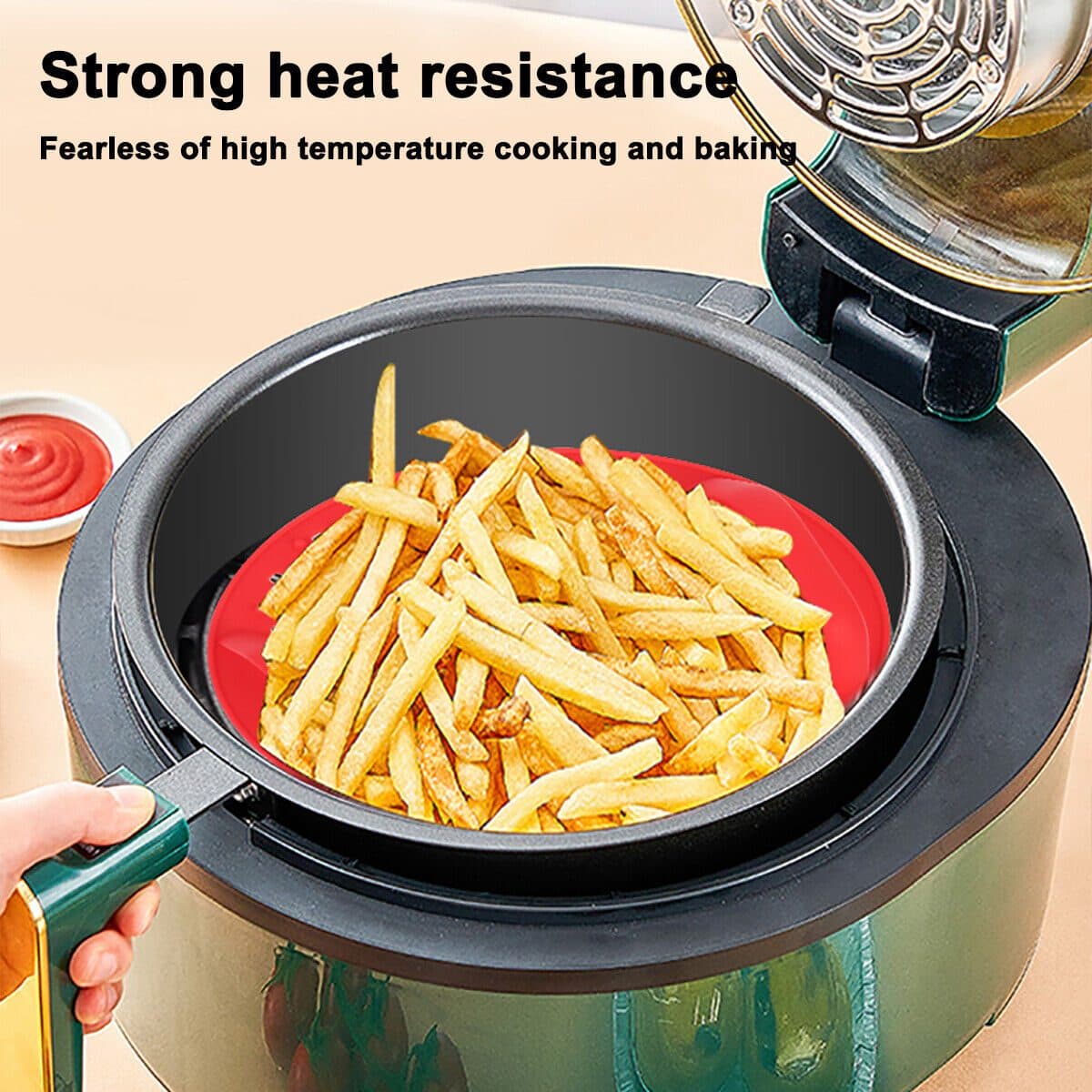 Reusable Silicone Air Fryer Liner for Cleaner Cooking - image 9