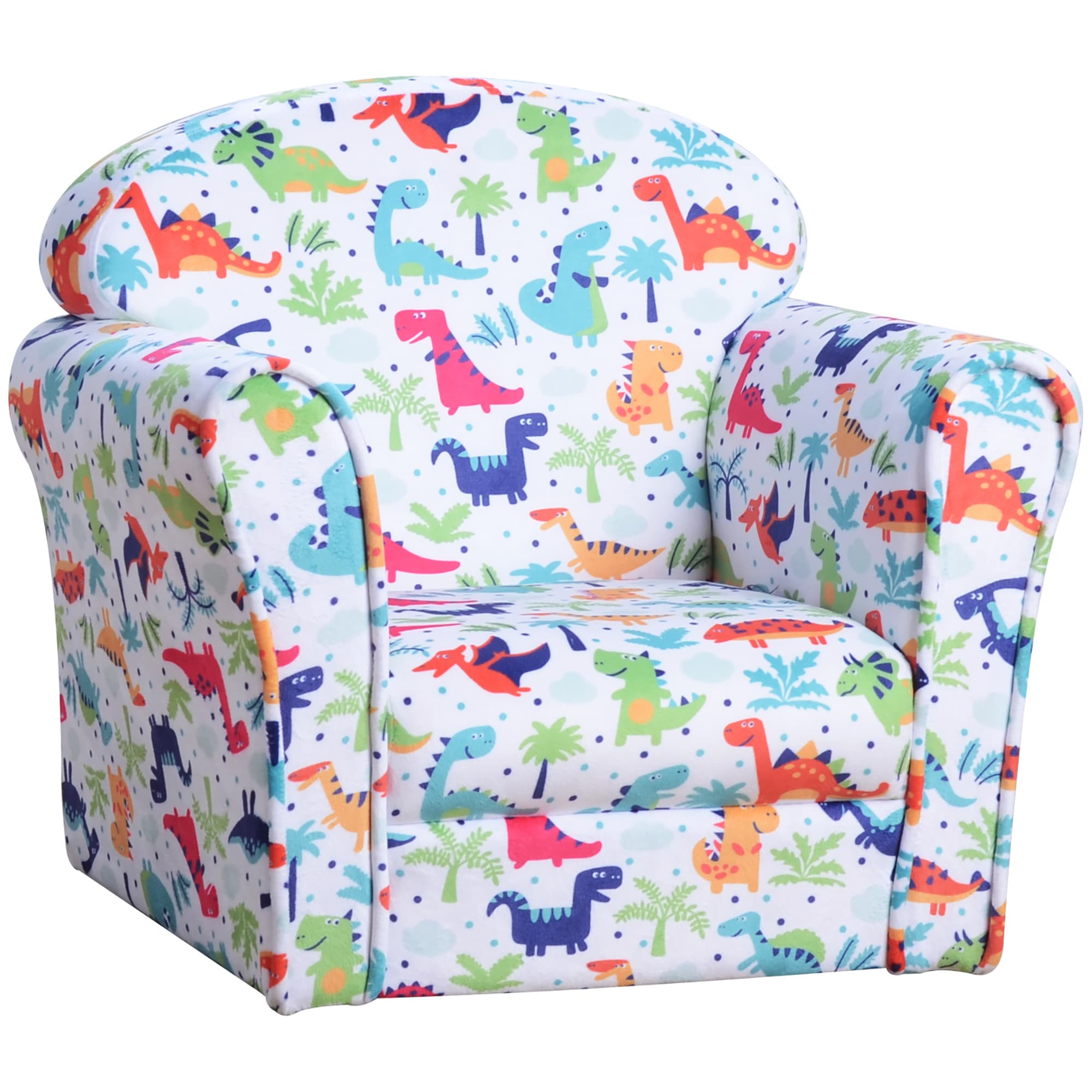 A colourful dinosaur chair sized just right for little ones