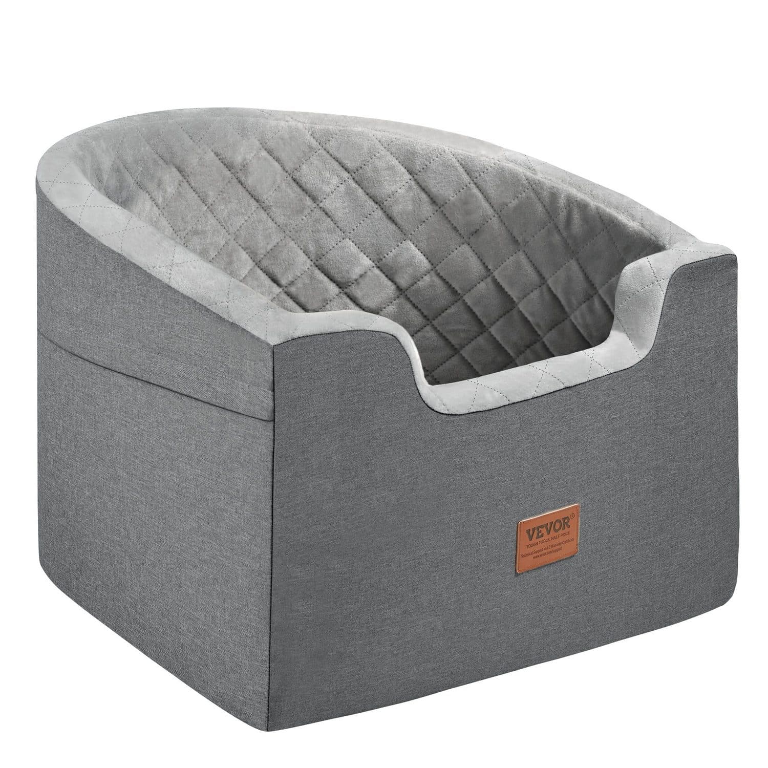 Waterproof Dog Car Booster Seat with Safety Leash