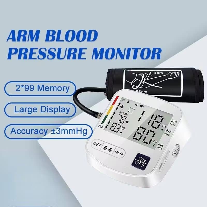 Home Blood Pressure Monitor with Backlit Display and Dual-User Memory - image 1