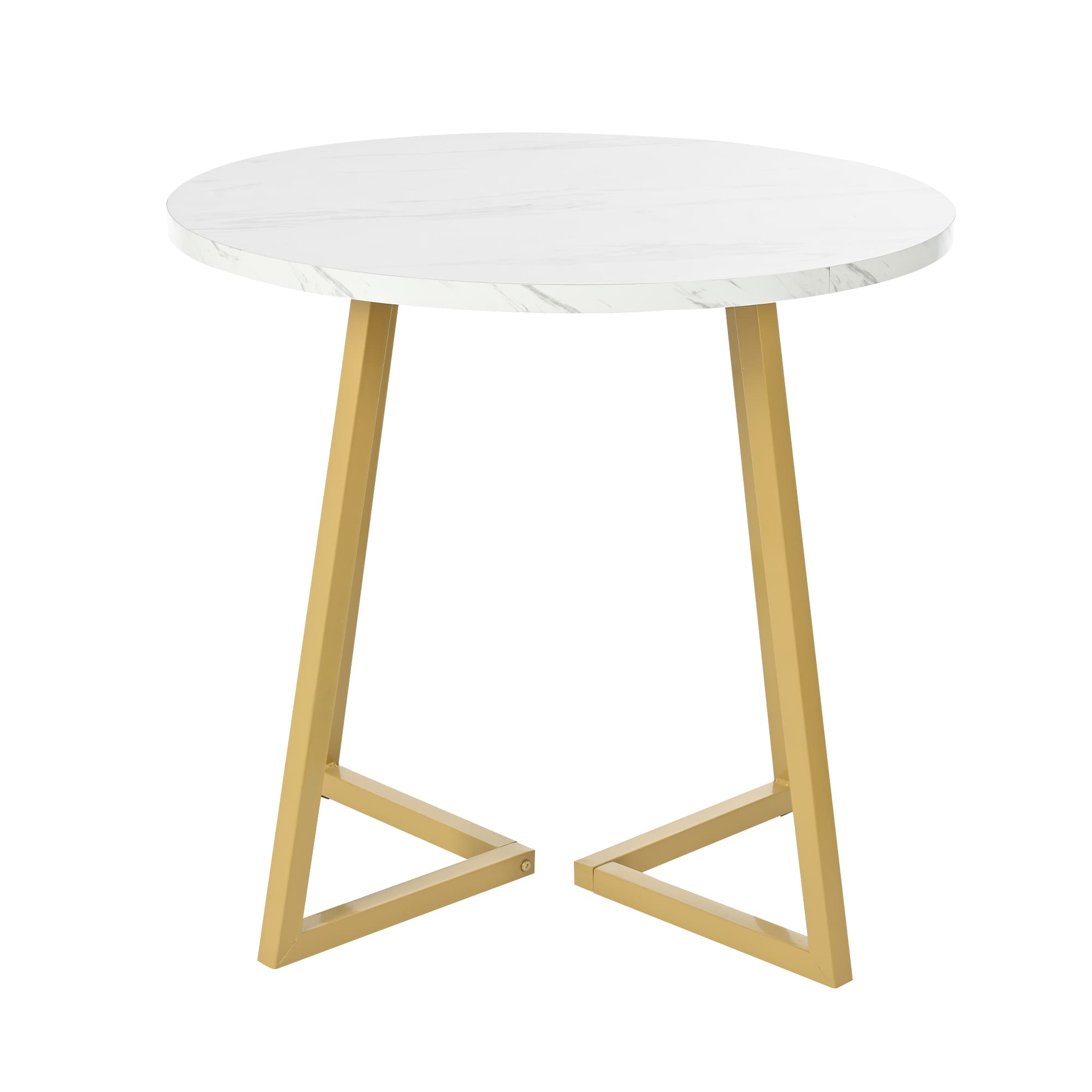 Chic Marble & Gold Dining Table - image 1