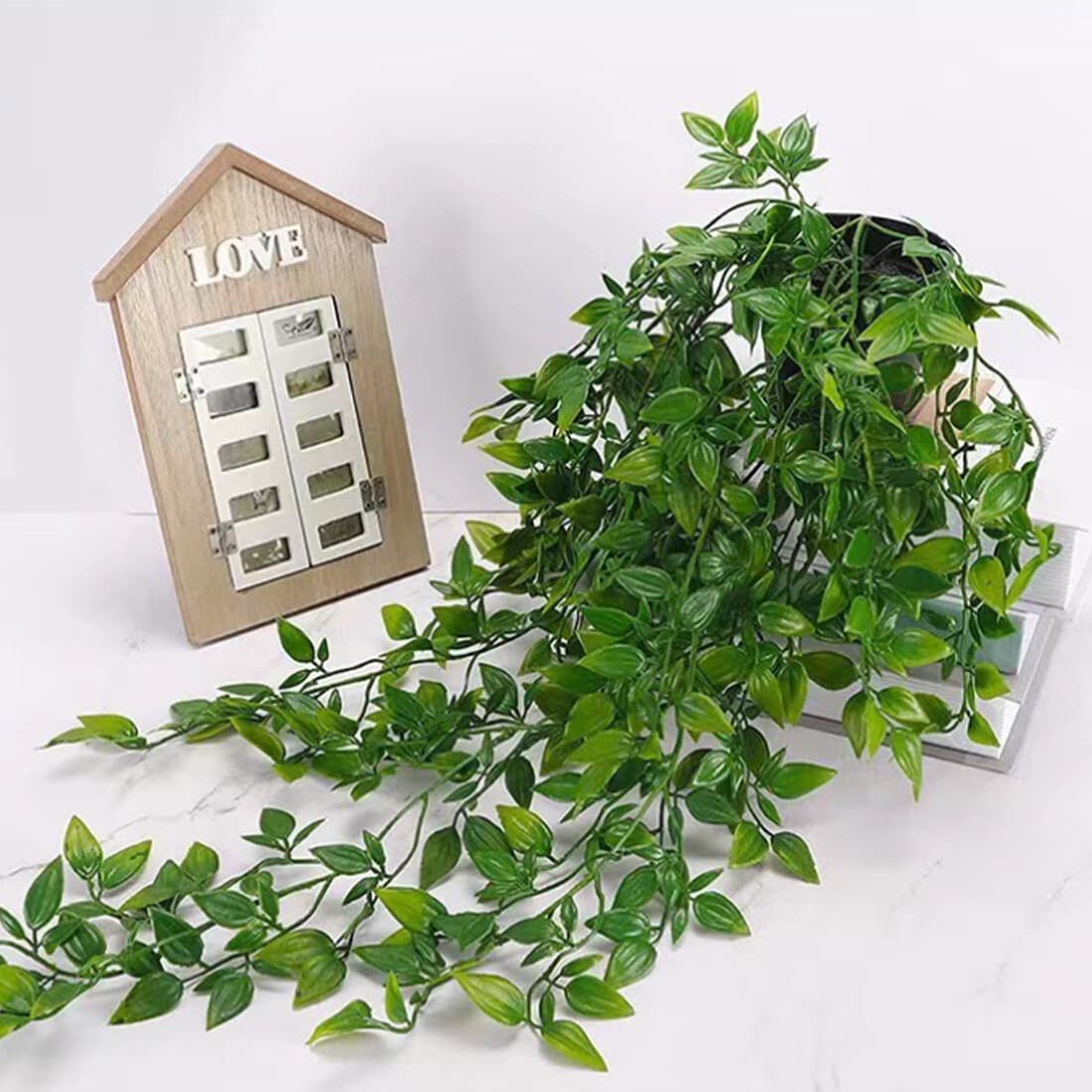 Four Trailing Faux Plants in Wall Pots for Easy Indoor Greenery - image 9