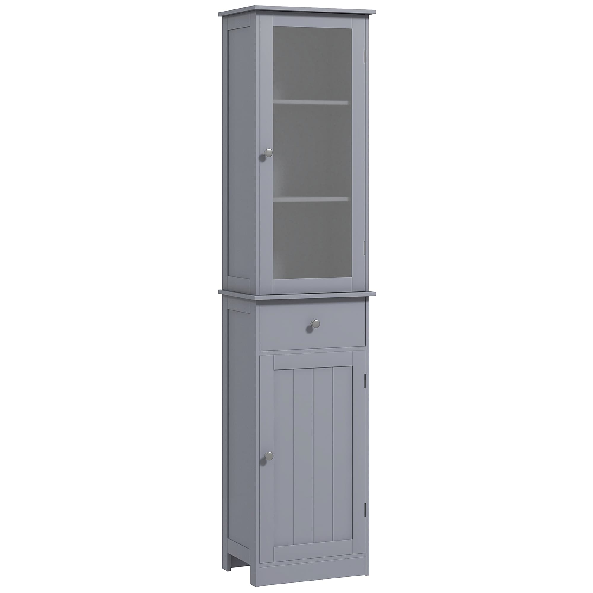 A Slim Tower of Storage for Compact Bathrooms