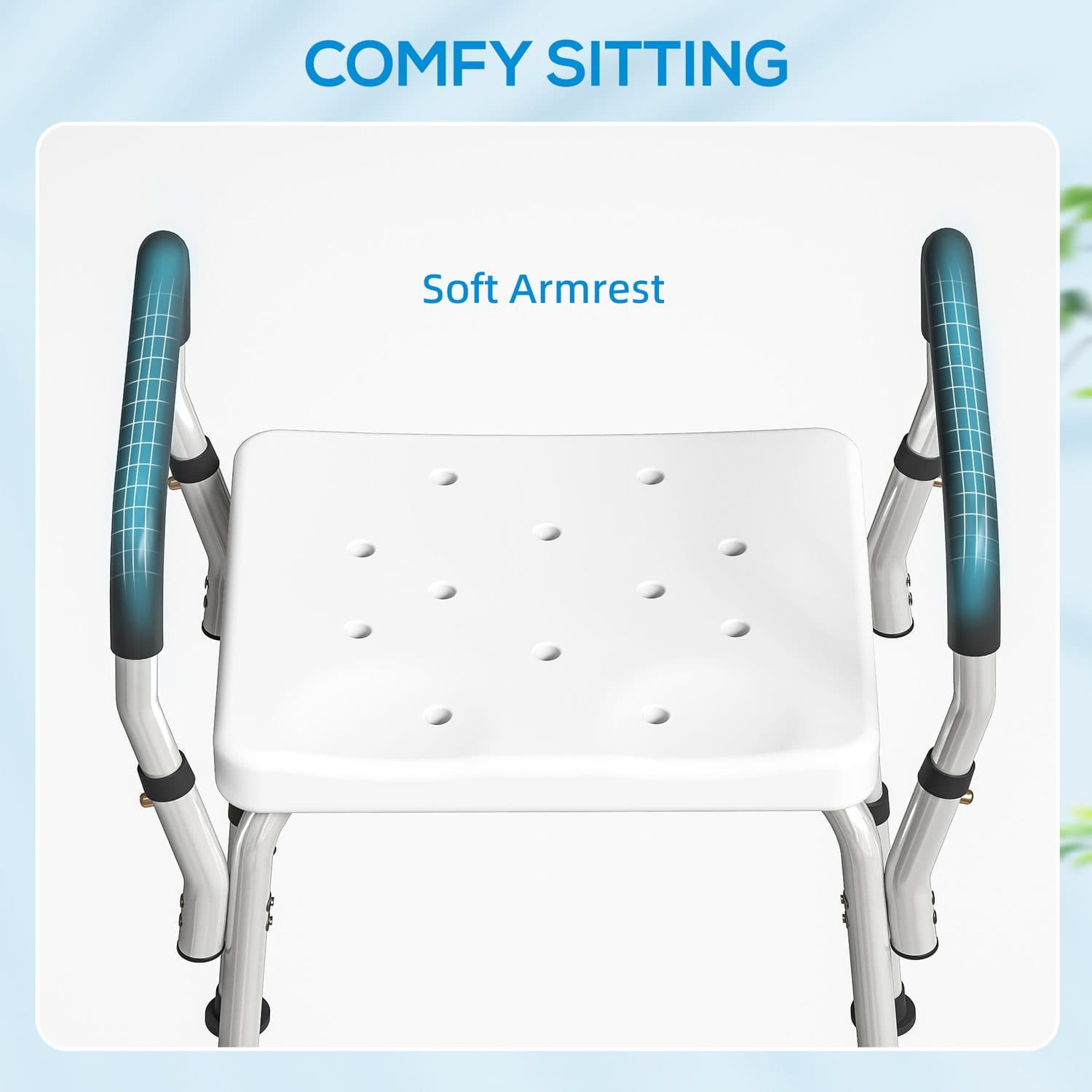 Adjustable Bath Seat With Aluminium Frame And Armrests - image 5