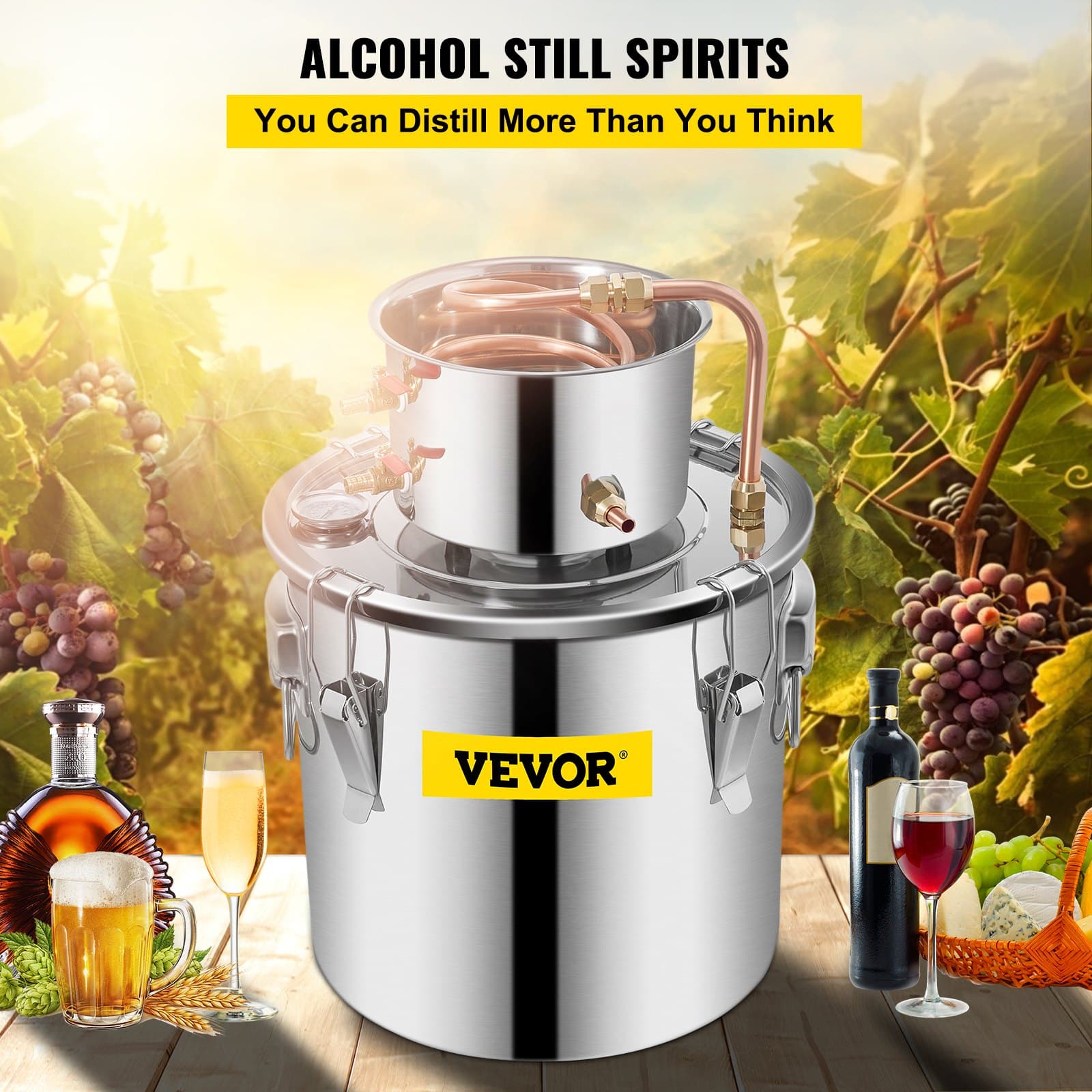 19 Litre Stainless Steel Home Distiller with Copper Condenser for Multiple Uses - image 4