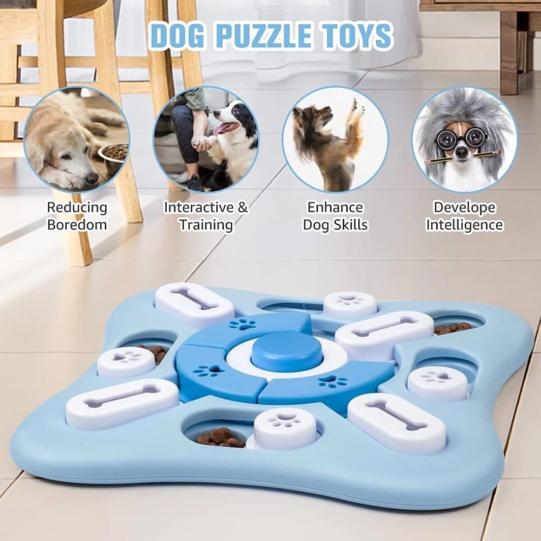 Dog Treat Puzzle Toy for Training and Slow Feeding - image 2