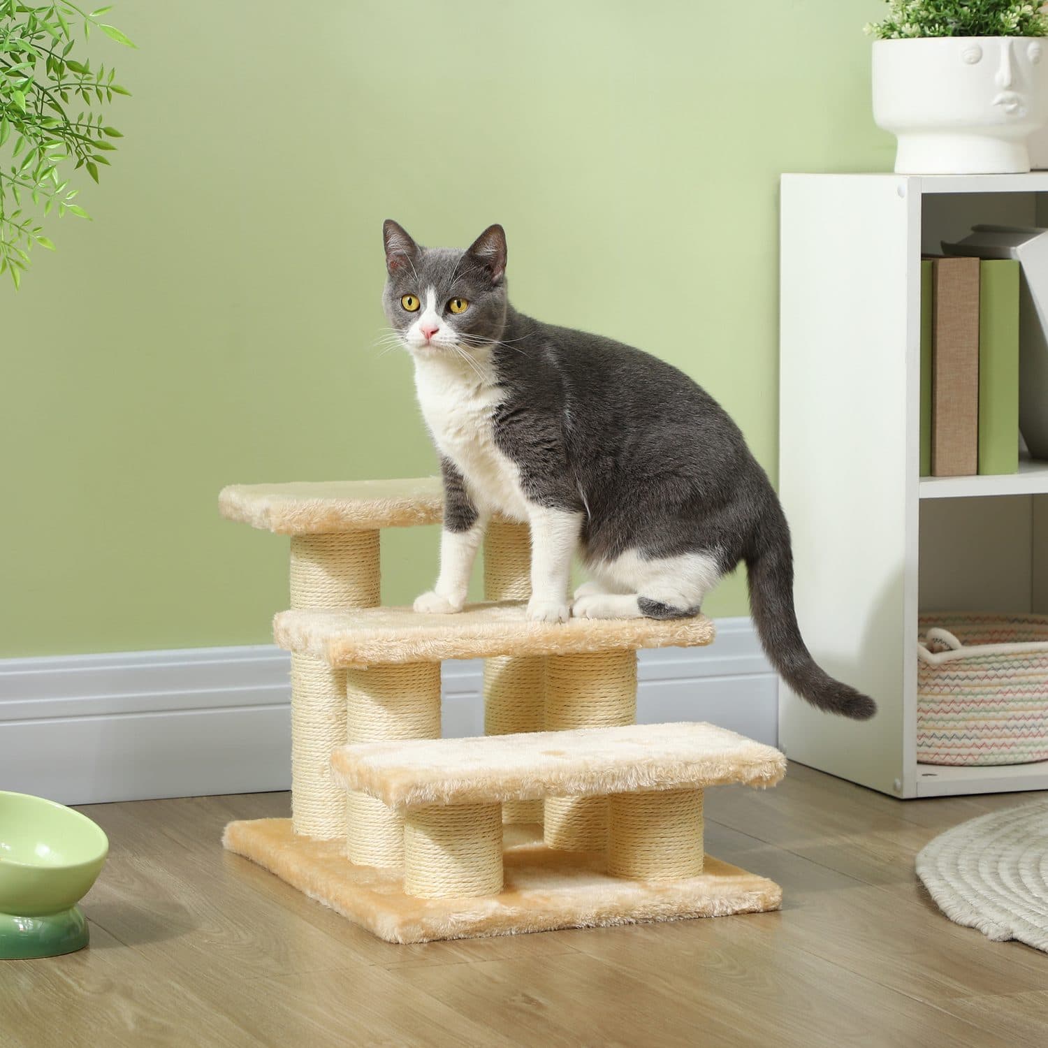 Pet Steps for Cats and Small Dogs with Sisal Scratching Posts - image 3