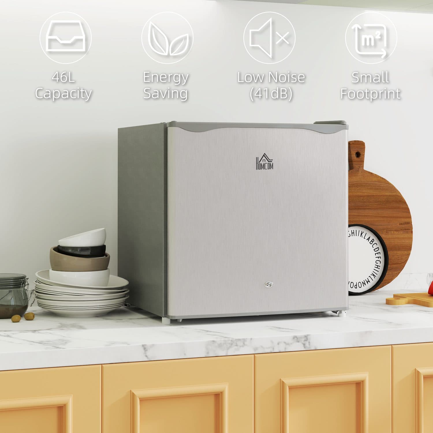 Lockable 46 Litre Countertop Fridge for Compact Rooms - image 2