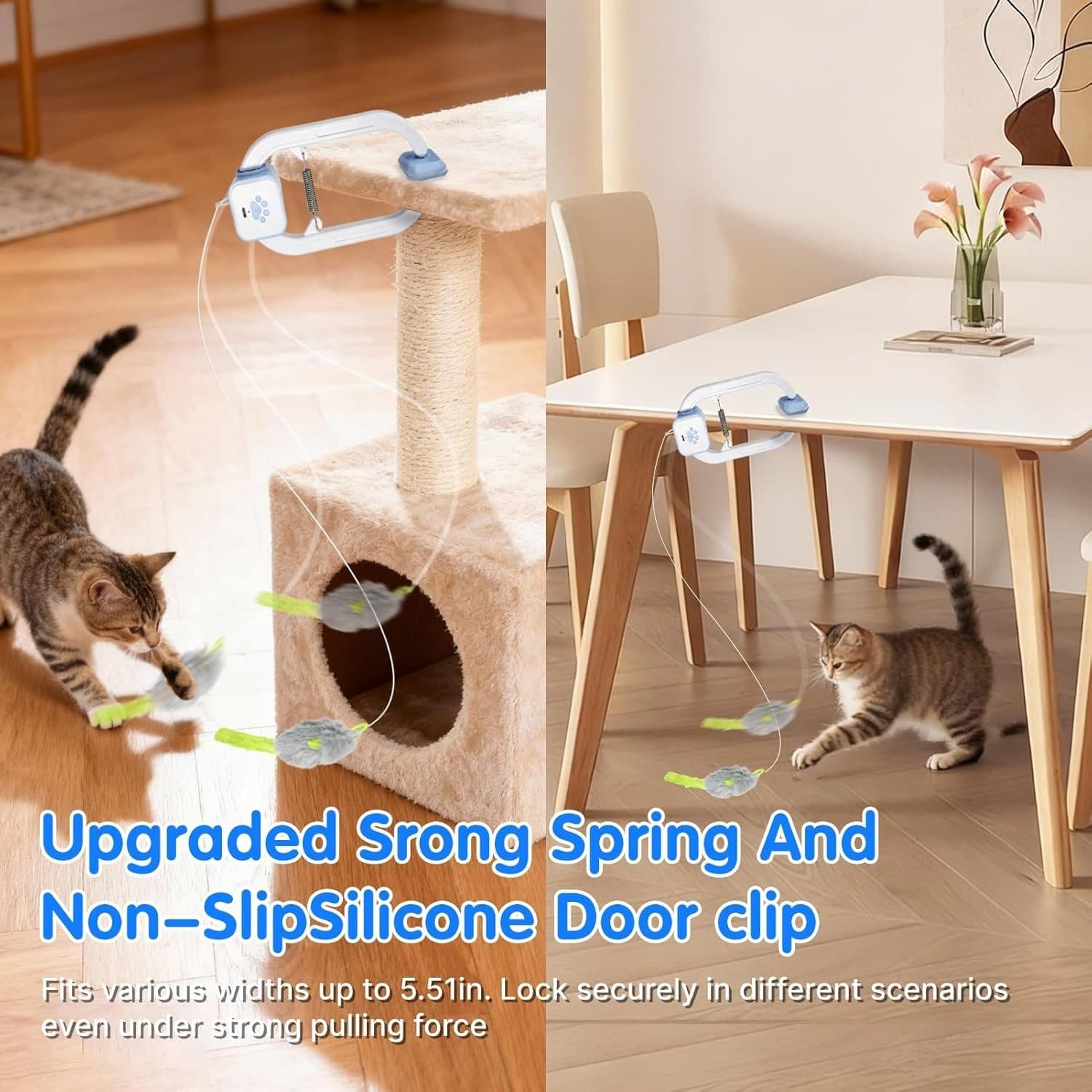 Electric Door-Mounted Cat Teaser With Remote Control - image 6