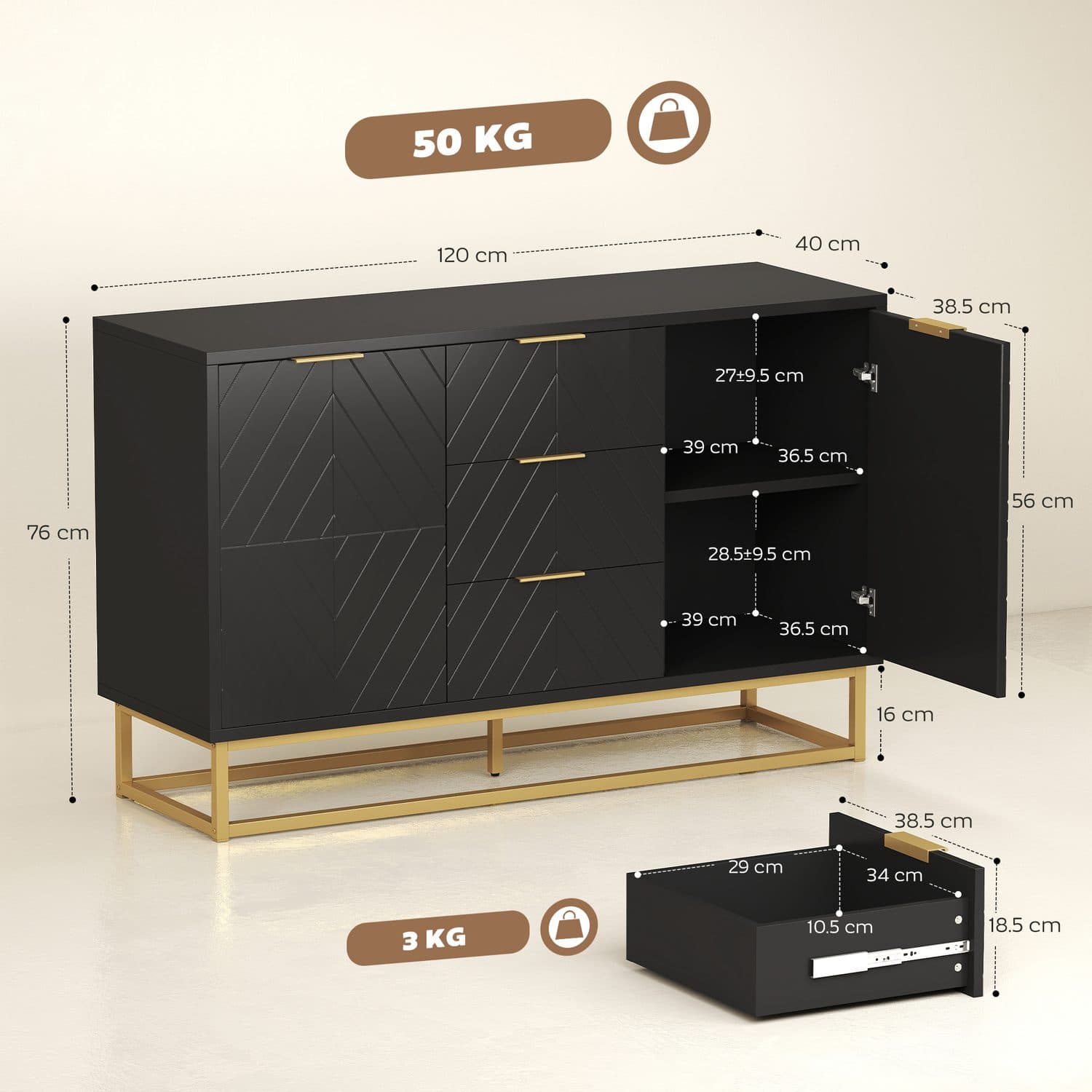 Black Sideboard - image 4