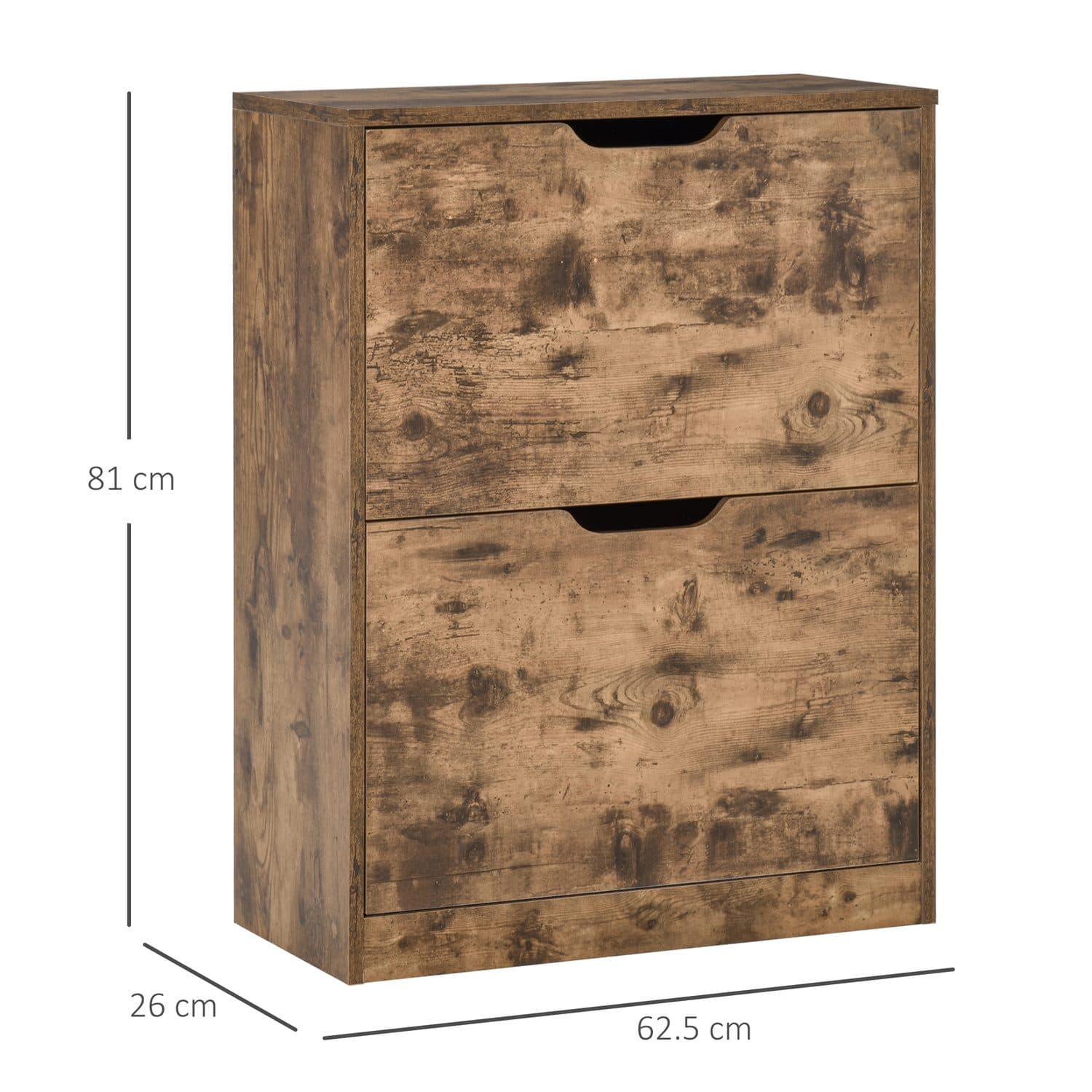 Slim Rustic Shoe Cabinet - image 2