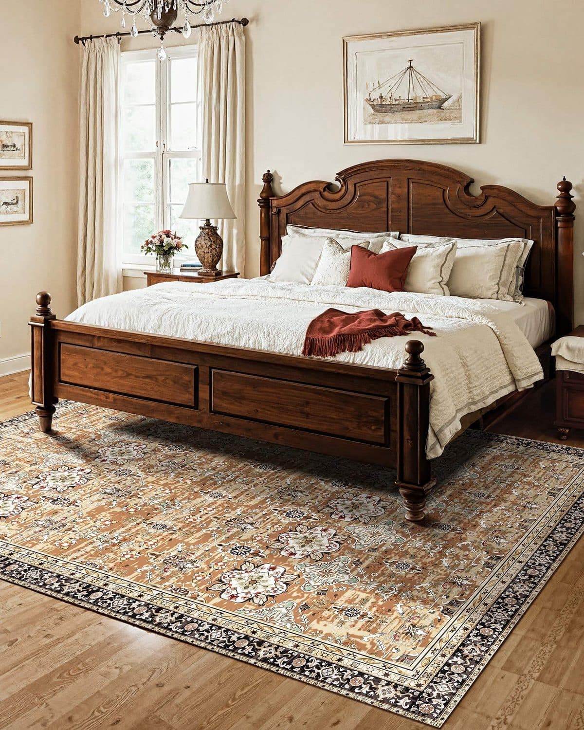 Washable Vintage Area Rug - image 2