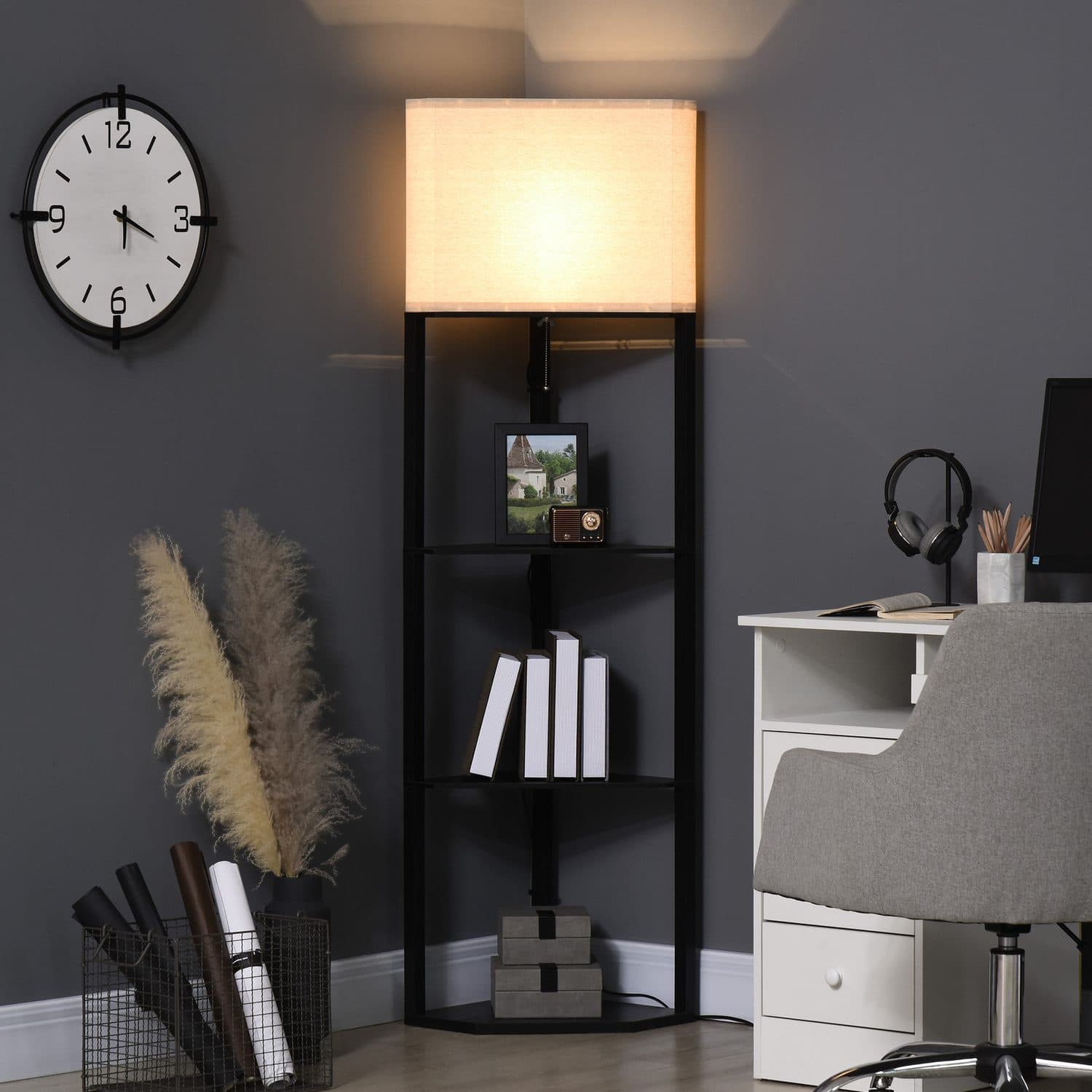 Modern Corner Shelf Lamp - image 5