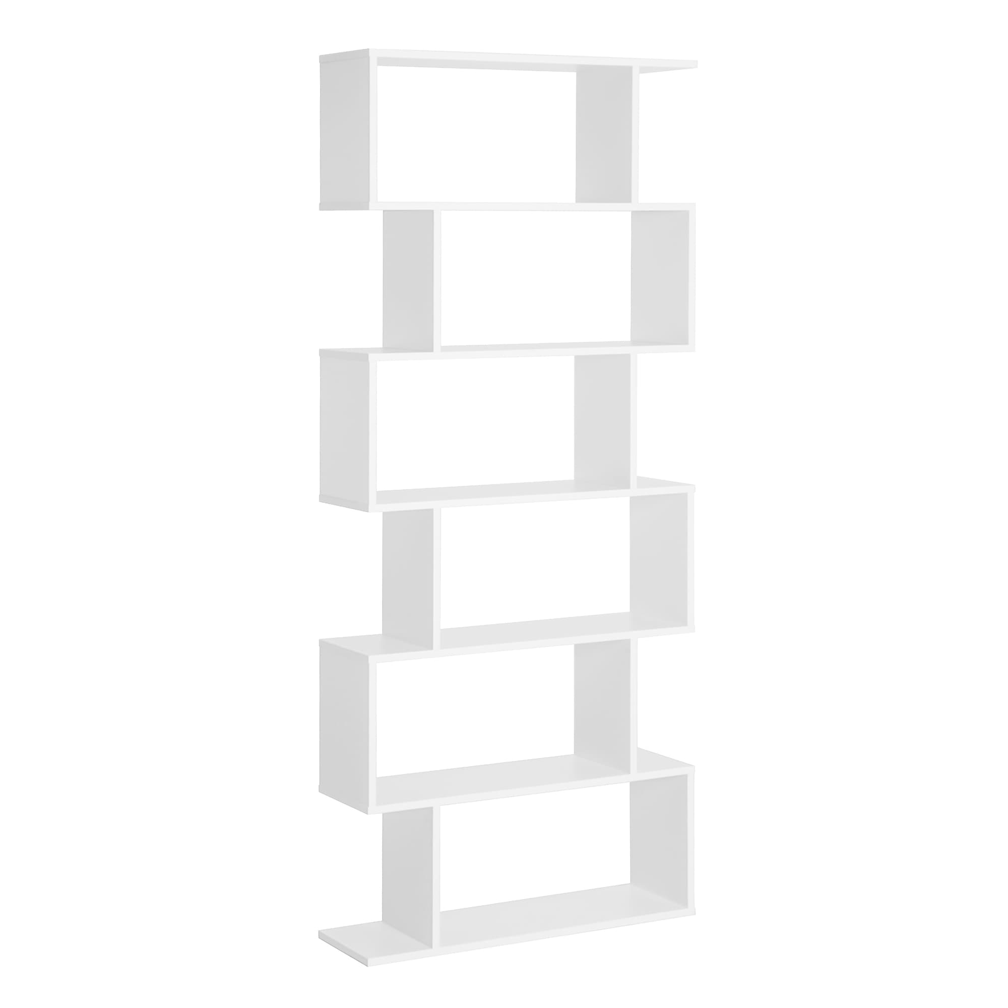 6-Tier S-Shaped Bookcase