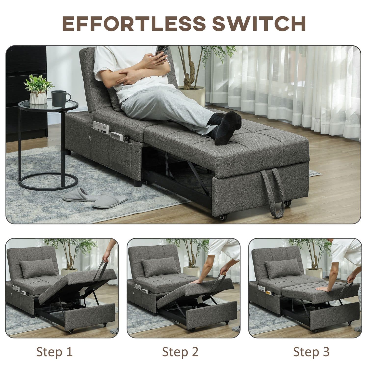 4-in-1 Single Sleeper Chair - image 1
