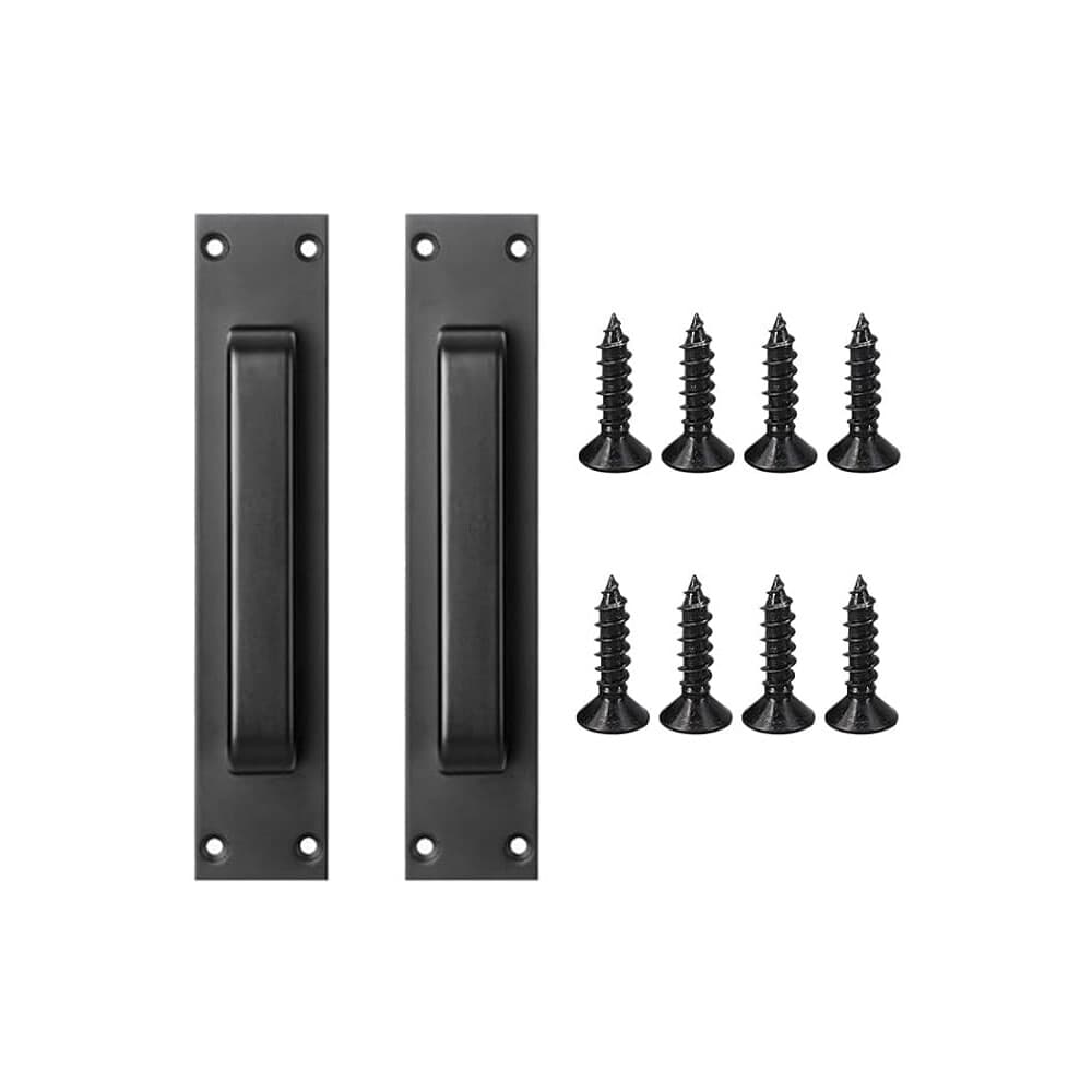 Two Matte Black Bar Pulls for Sliding Barn Doors and Cabinets - image 5