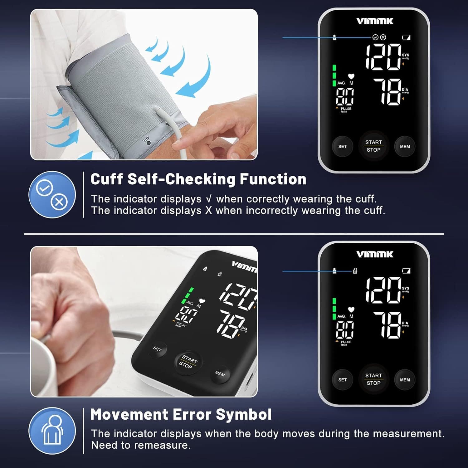 Home Blood Pressure Monitor with Large Backlit Display - image 5