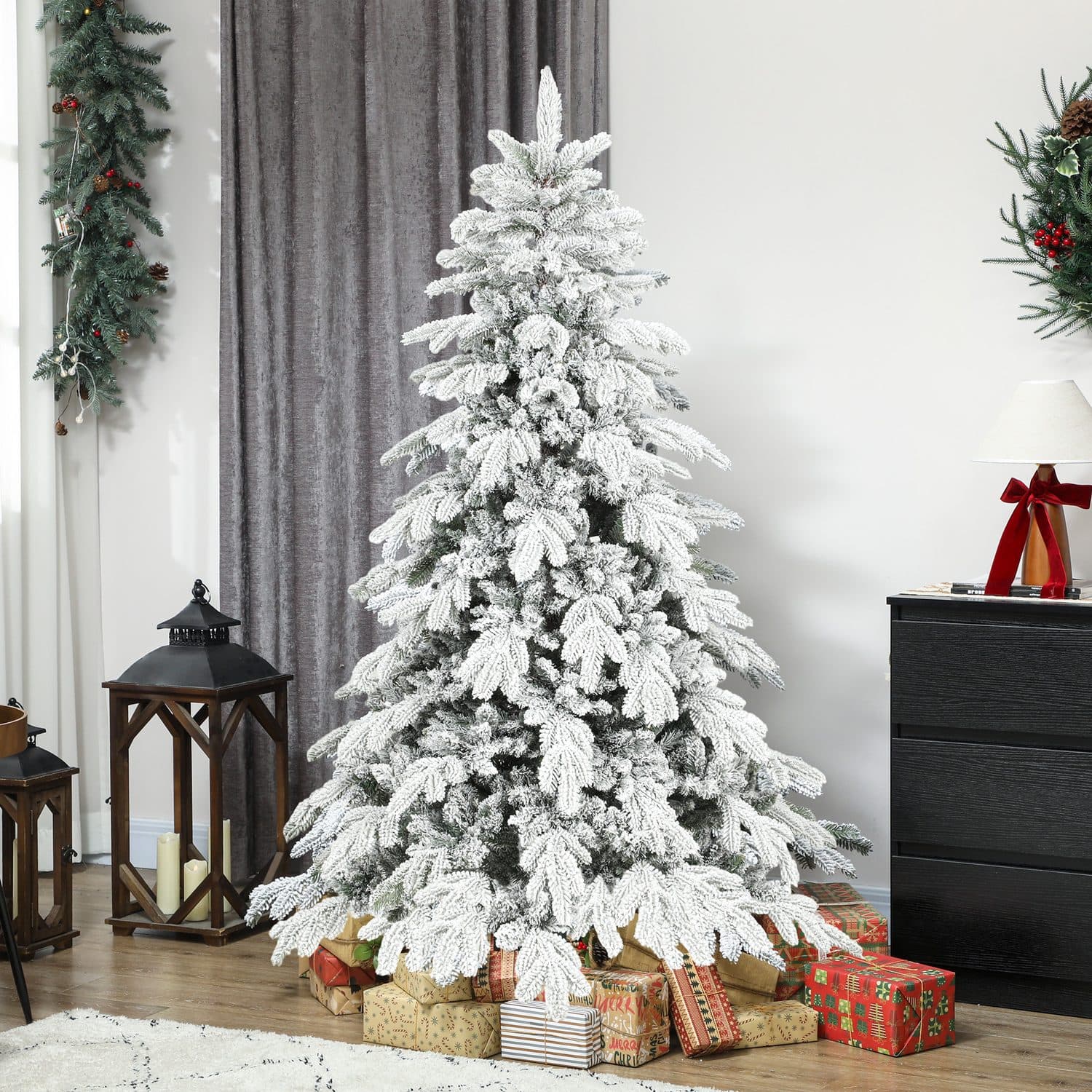 6ft Super Flocked Christmas Tree for a Winter Wonderland - image 3