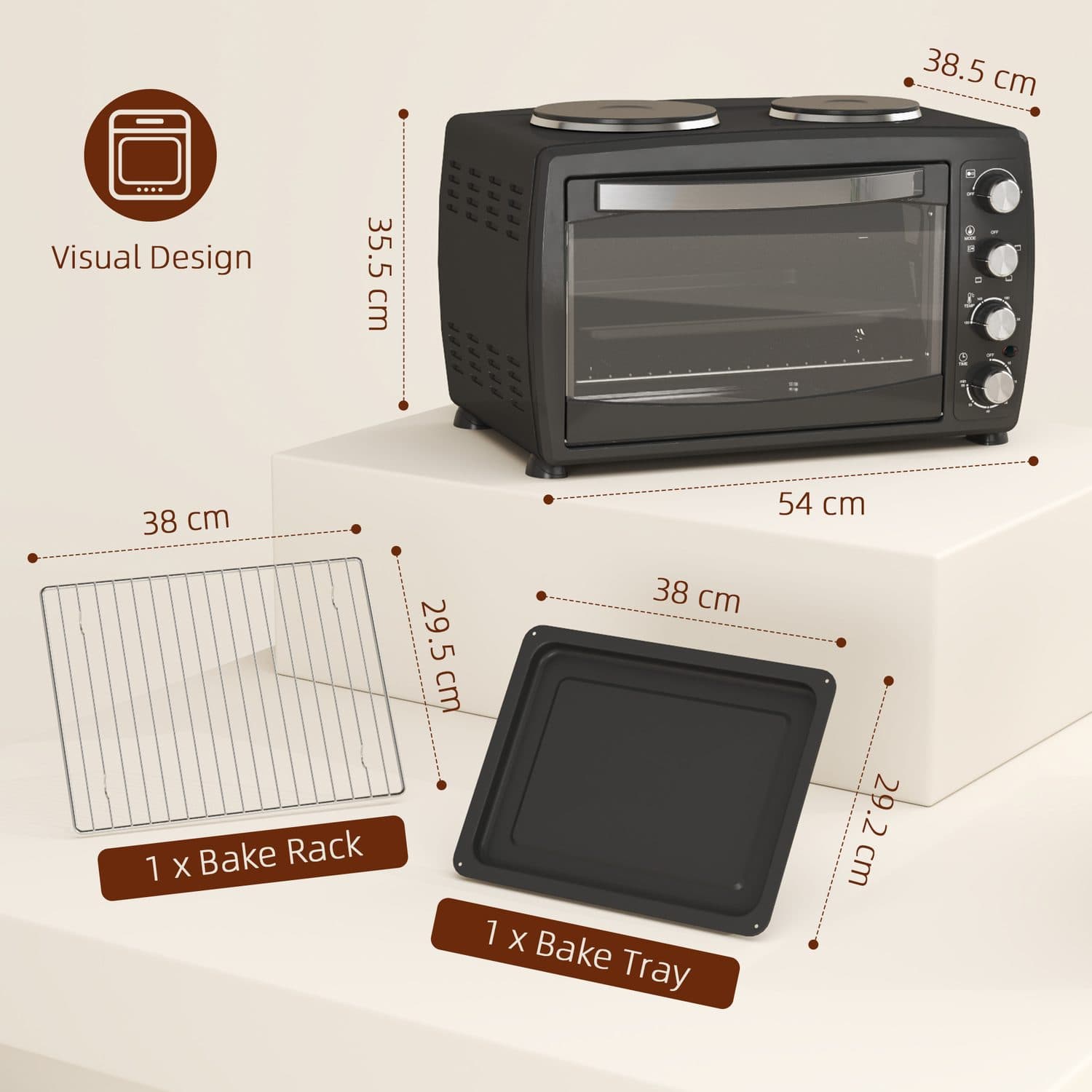 36L Mini Oven & Hot Plates - image 4