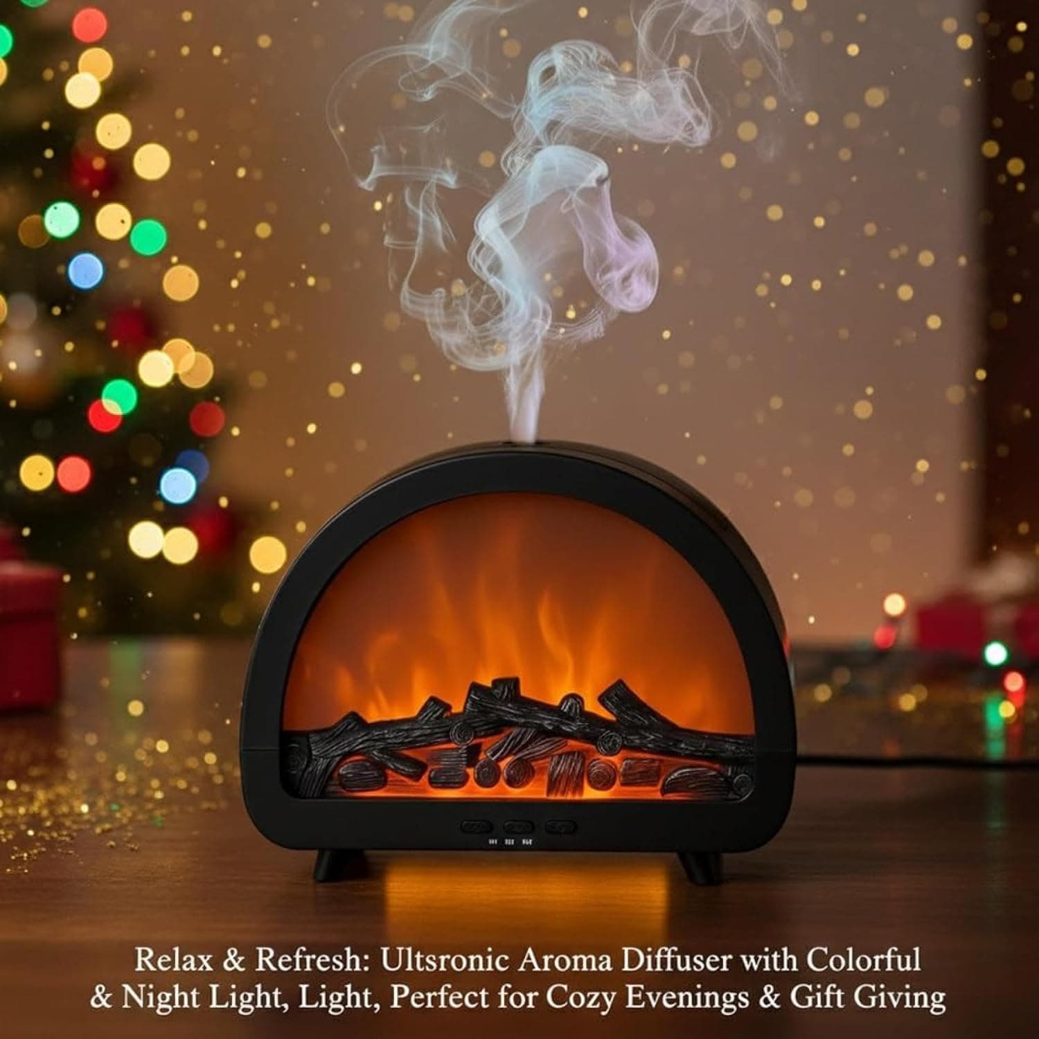 Fireplace-Style Aromatherapy Diffuser for Home and Office - image 4