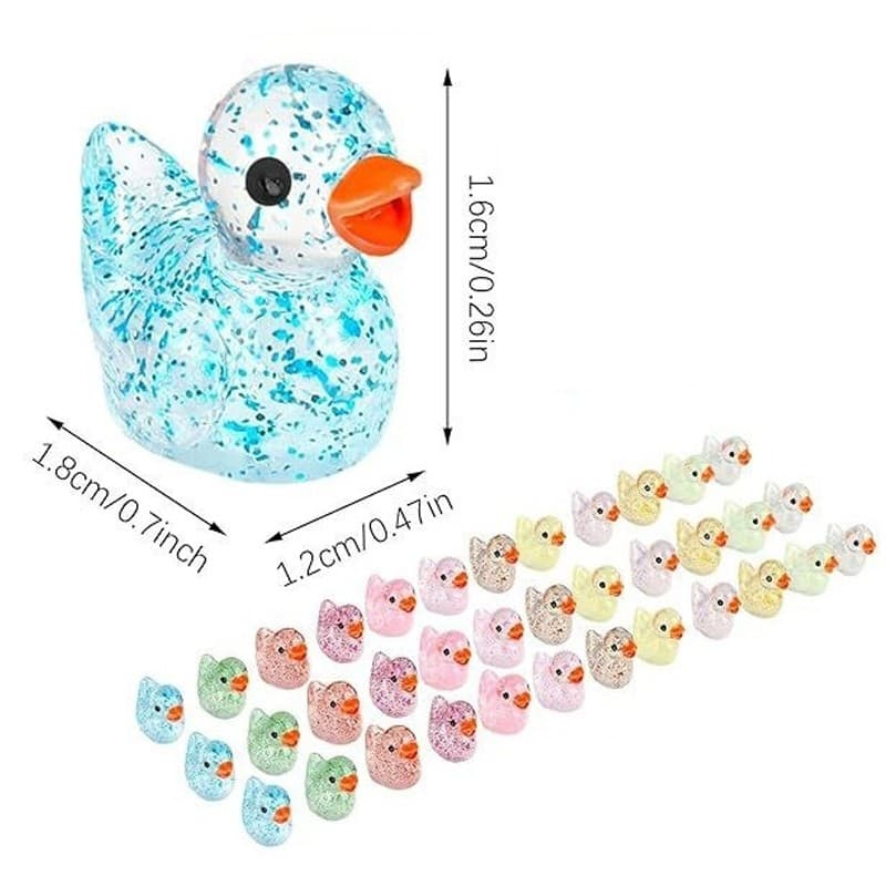Tiny Glitter Ducks for Craft Displays and Decor - image 8