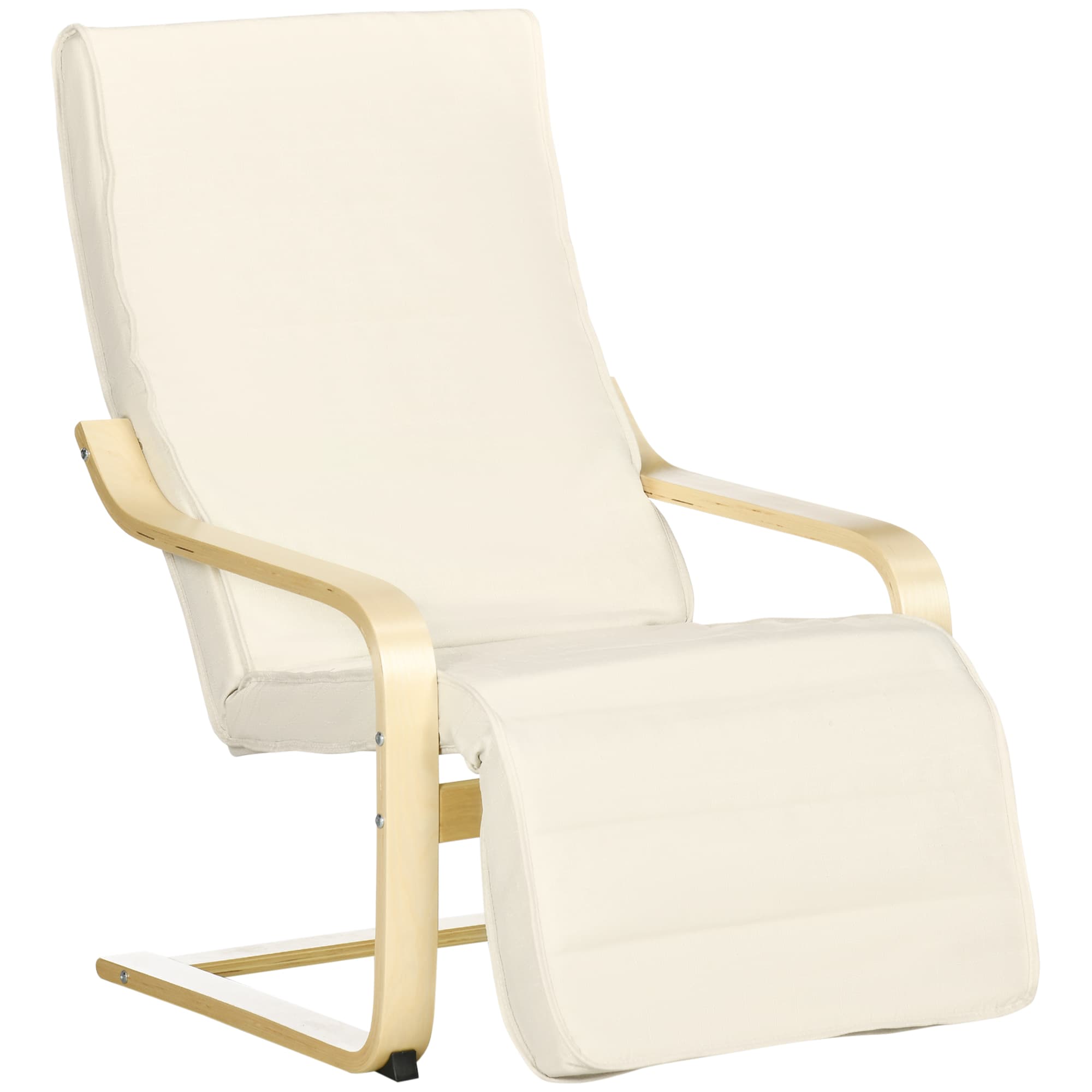 Cream White Lounge Armchair