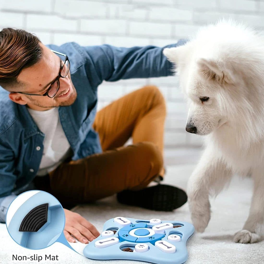 Dog Treat Puzzle Toy for Training and Slow Feeding - image 4