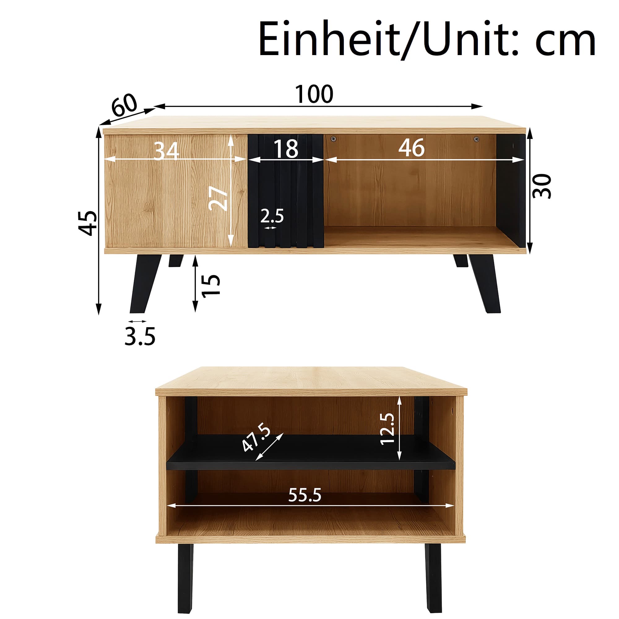 Stylish Storage Coffee Table - image 4