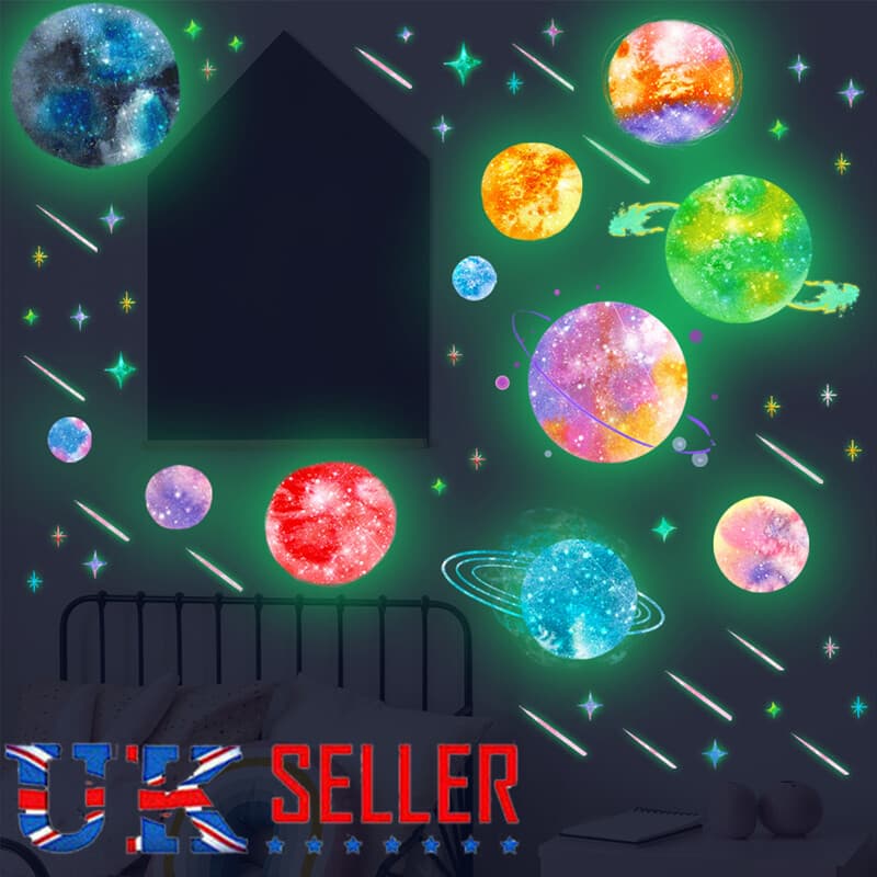 Glow in the Dark Planet and Star Wall Stickers - image 10