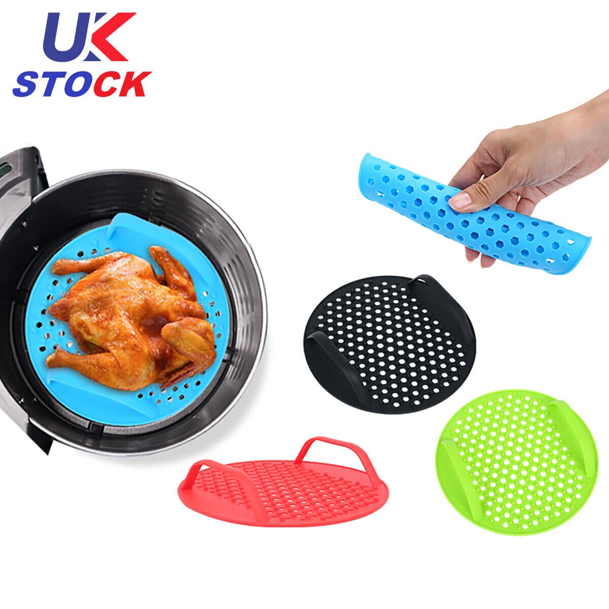 Reusable Silicone Air Fryer Liner for Cleaner Cooking - Default
