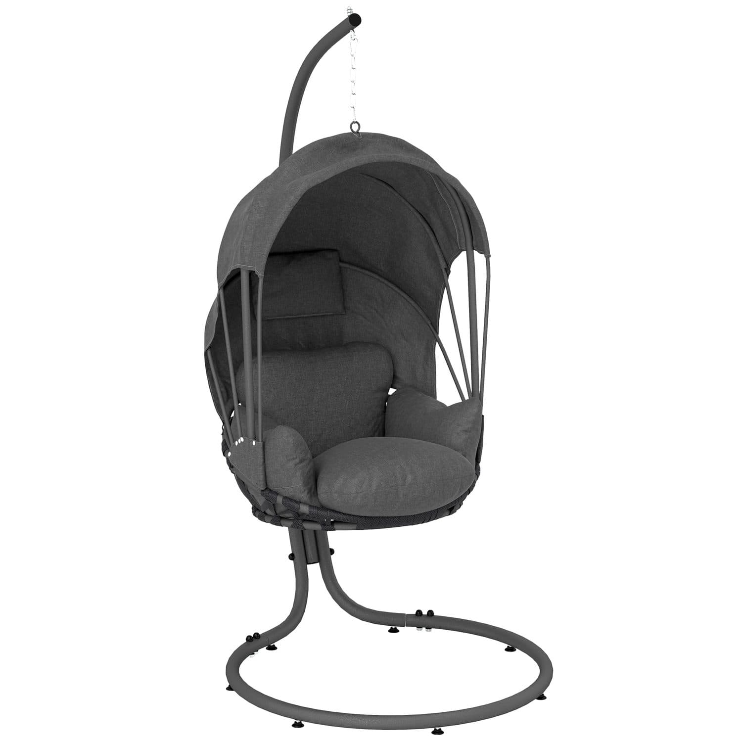 Grey Hanging Egg Chair - Grey