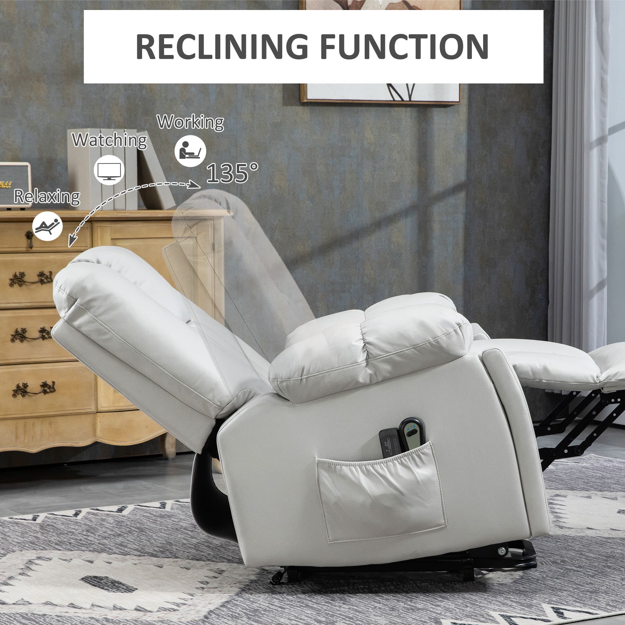 Lift to stand and massage to relax — all from one armchair - image 3