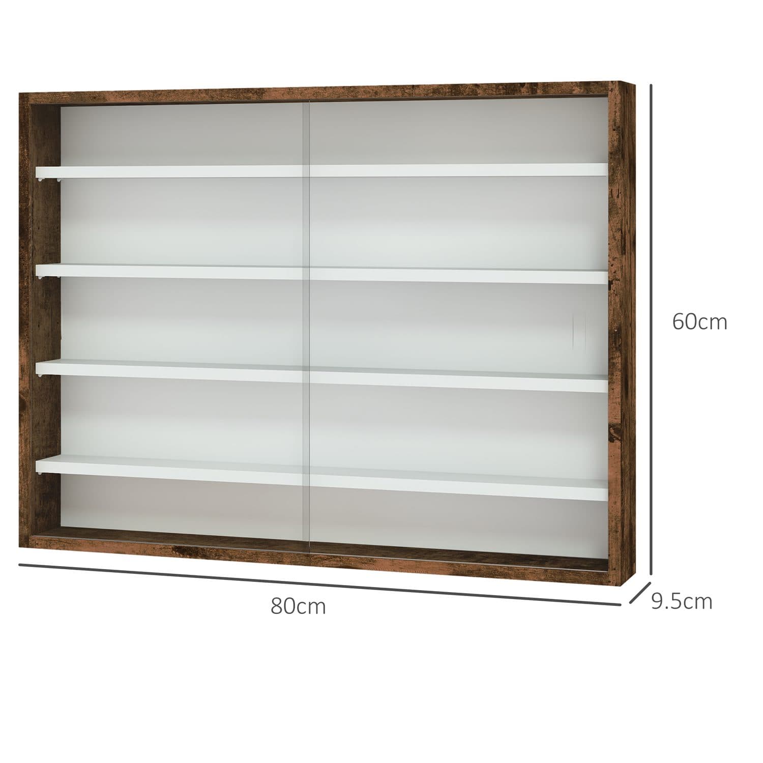 Rustic Wall Display Cabinet - image 4
