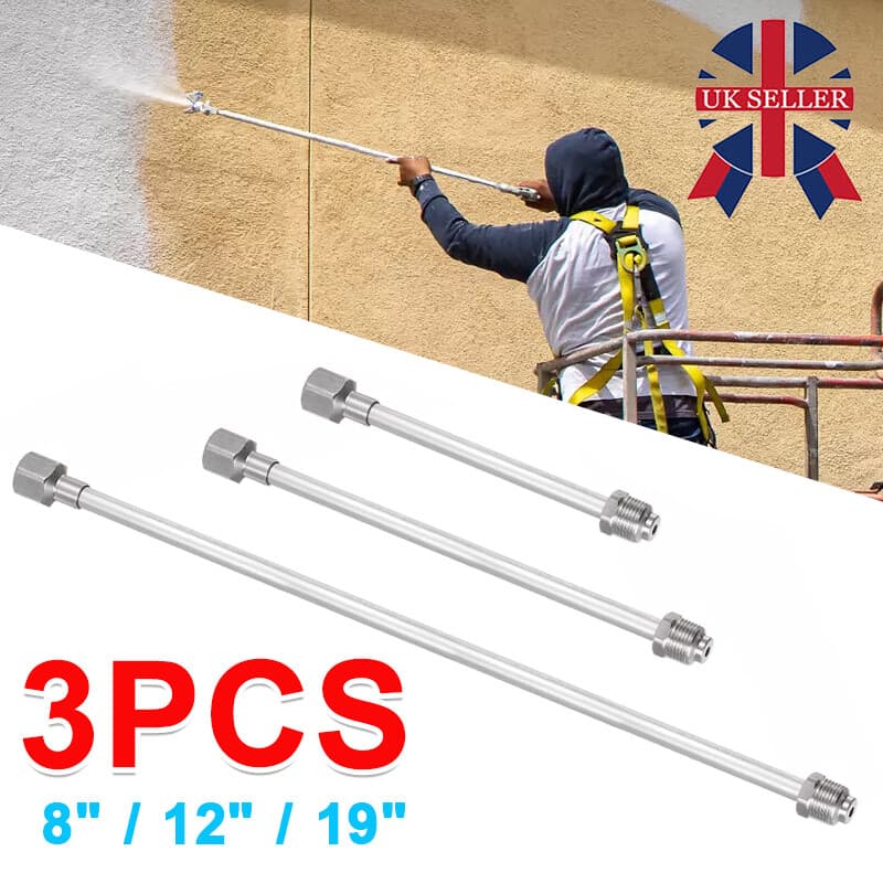 3 Piece Airless Paint Sprayer Extension Rod Set - image 3