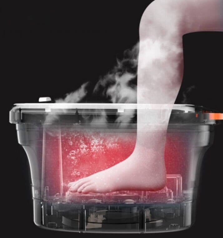 Electric Foot Spa with Reflexology Rollers and Infrared - image 6